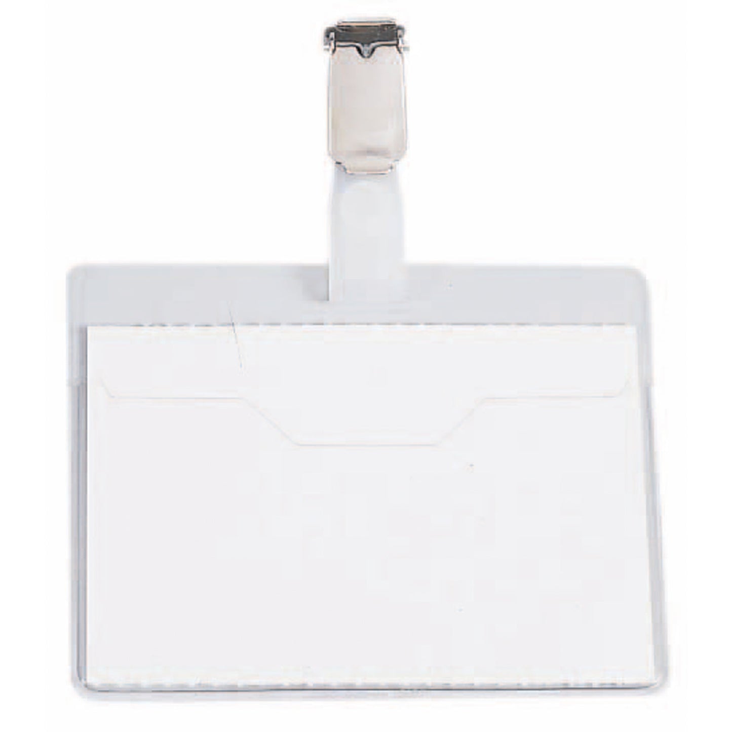 DURABLE Namensschild 90 x 60 mm (B x H) drehbarer Clip transparent 25 St./Pack.