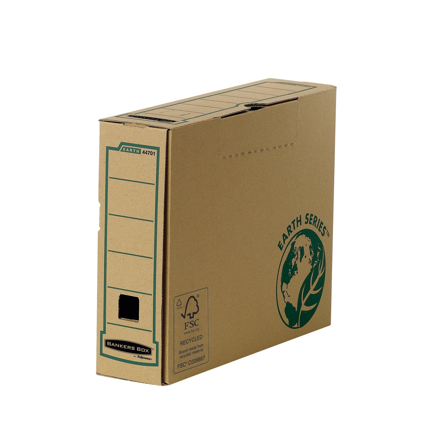 Bankers Box® Archivschachtel Earth Series 8,3 x 25,4 x 31,9 cm (B x H x T) DIN A4 mit Archivdruck Karton, 100 % recycelt braun