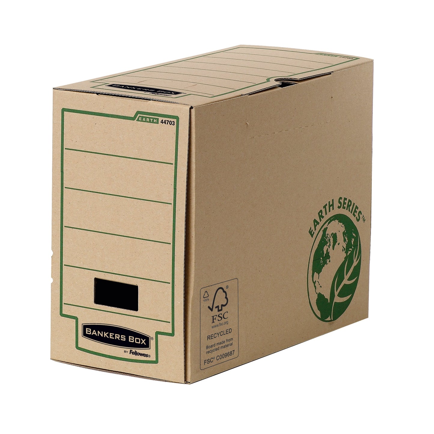 Bankers Box® Archivschachtel Earth Series 15,3 x 25,4 x 31,9 cm (B x H x T) DIN A4 mit Archivdruck Karton, 100 % recycelt braun