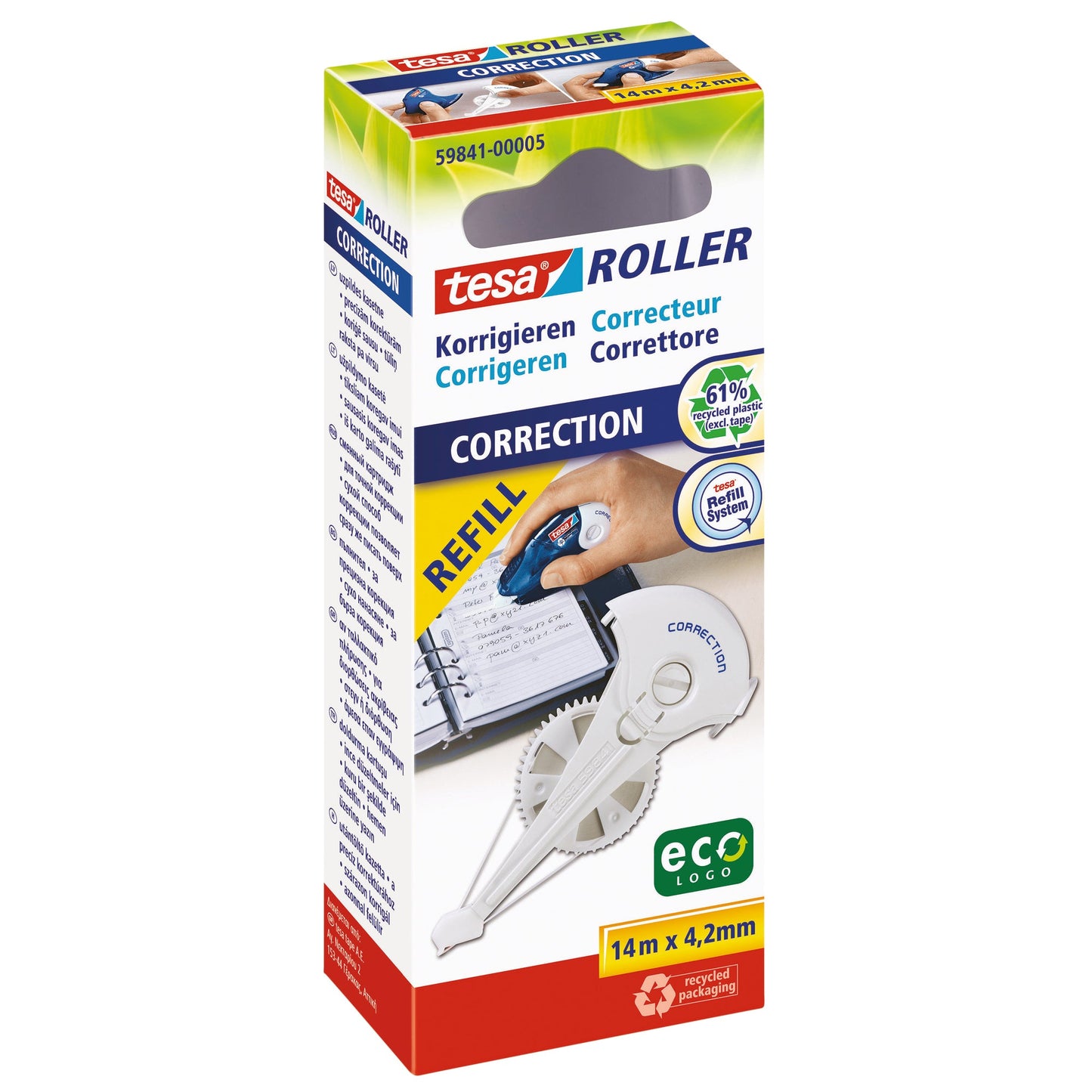 tesa® Nachfüllkassette tesa® Korrekturroller 4,2 mm x 14 m (B x L)