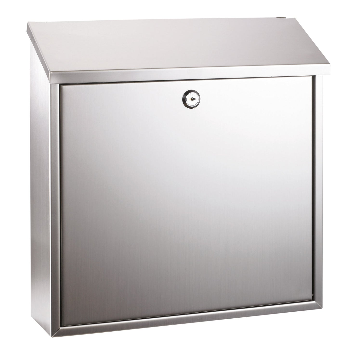 ALCO Briefkasten 36 x 36 x 10 cm (B x H x T) Edelstahl silber