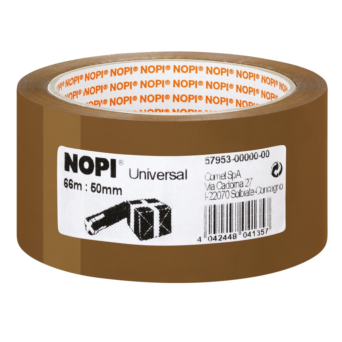 NOPI® Packband Universal 50 mm x 66 m (B x L) Acrylat braun