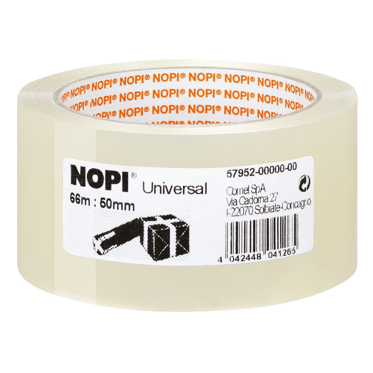 NOPI® Packband Universal 50 mm x 66 m (B x L) Acrylat transparent