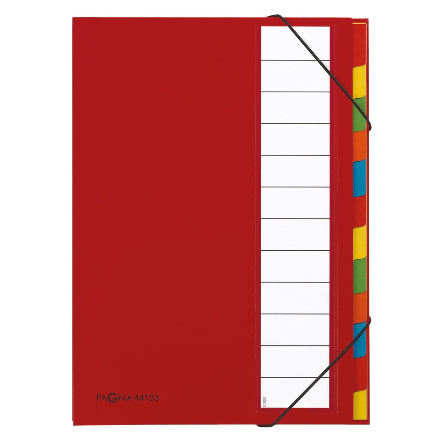 PAGNA Ordnungsmappe Deskorganizer Premium DIN A4 225g/m² Karton, Polypropylenfolie kaschiert Farbe: rot Farbe des Fächerblocks: mehrfarbig 12 Fächer