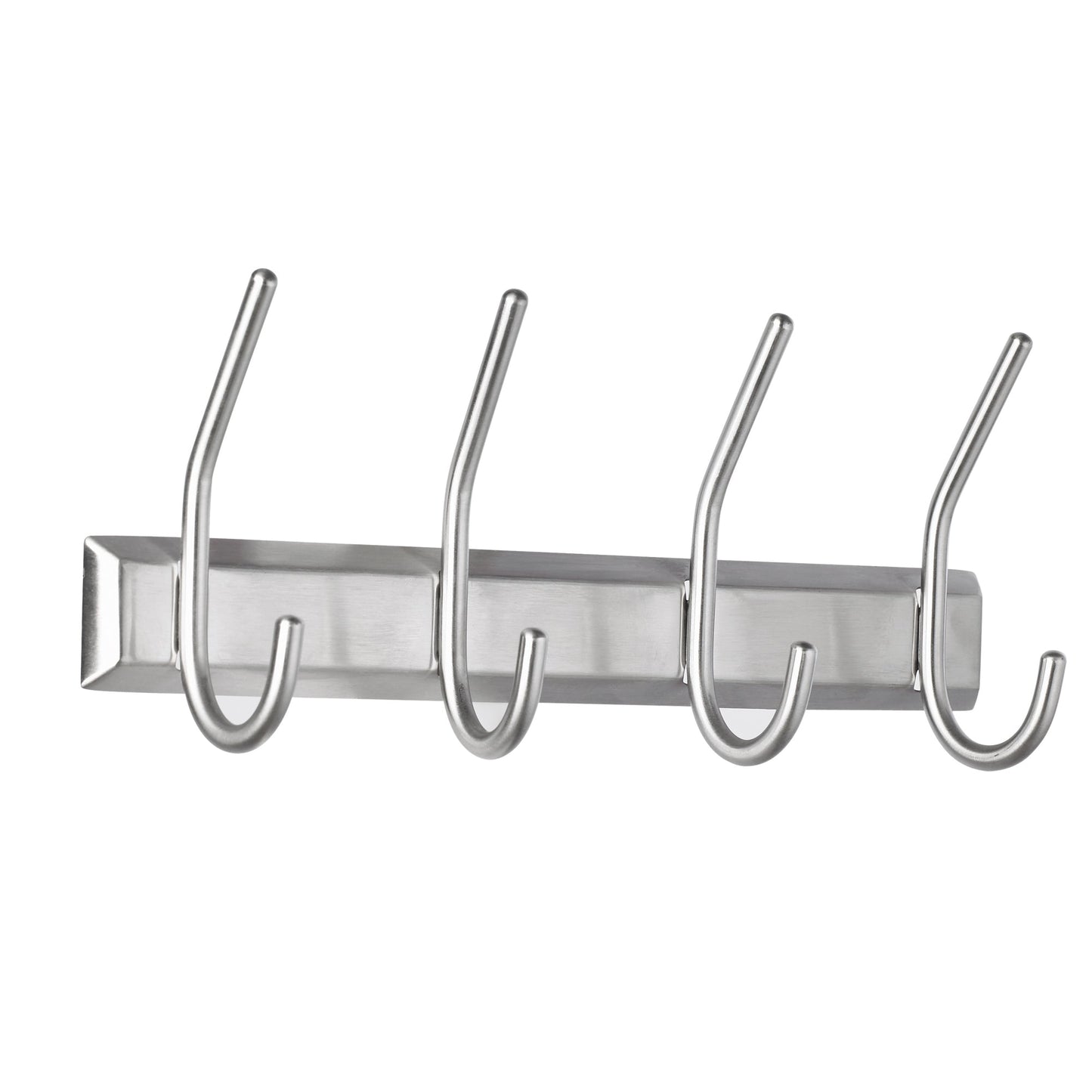 ALCO Wandgarderobe 130 x 70 x 315 mm (B x H x T) 4 Haken Edelstahl silber