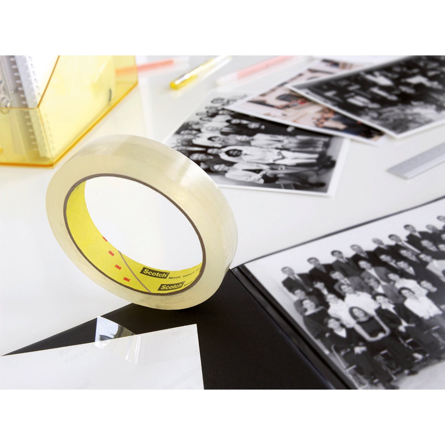 Scotch® Klebefilm 665 12 mm x 6,3 m (B x L) beidseitig klebend mit Lösungsmittel Zelluloseacetat transparent 2 St./Pack.