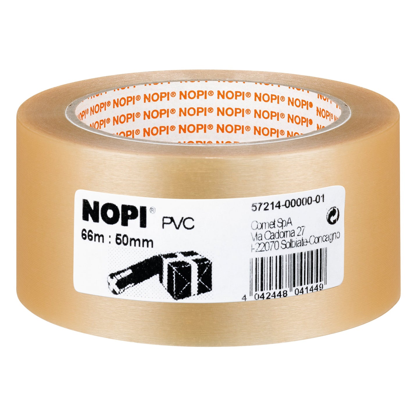 NOPI® Packband 50 mm x 66 m (B x L) Naturkautschuk transparent