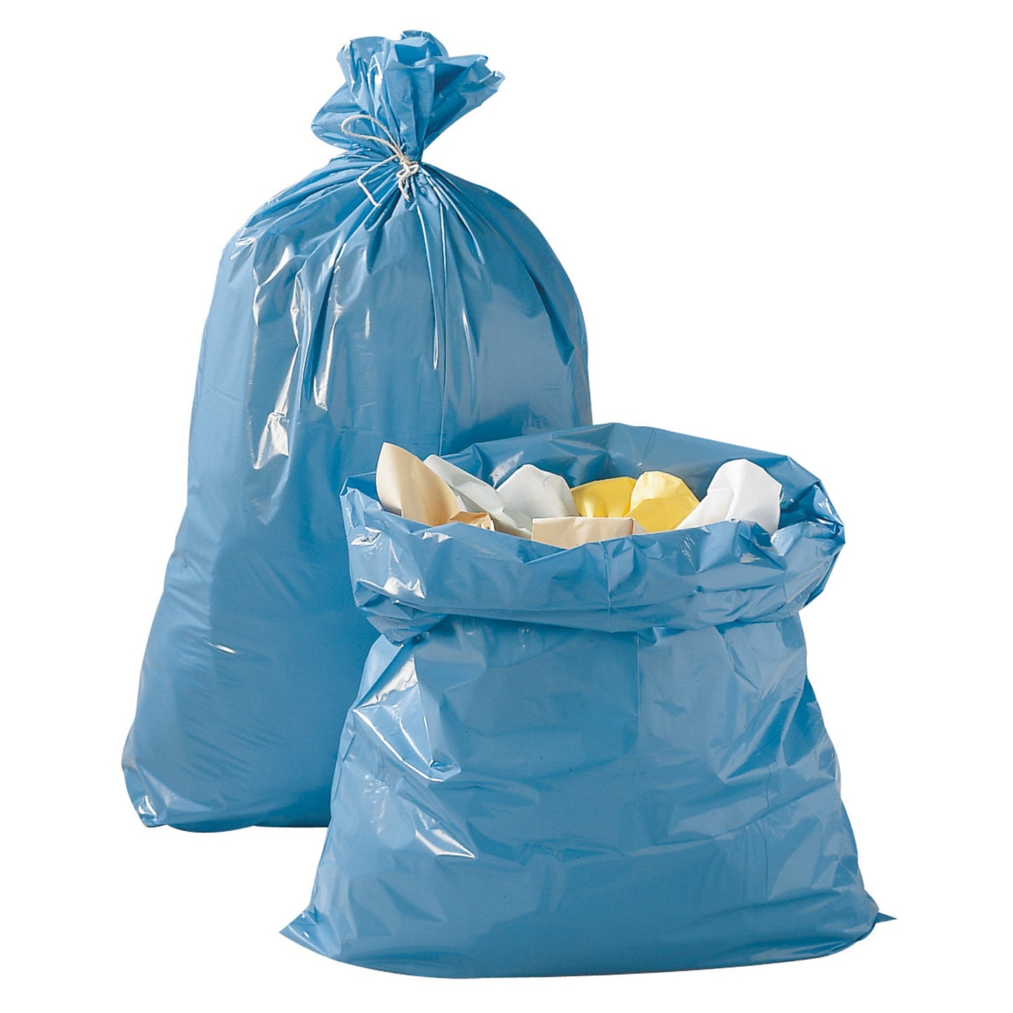 Müllsack Typ 60 65+55 x 135 cm (B x H) 80µm 240l blau 100 St./Pack.