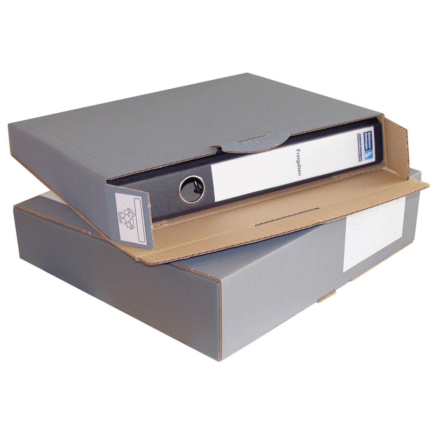 ColomPac® Ordnerversandkarton Wellpappe anthrazit