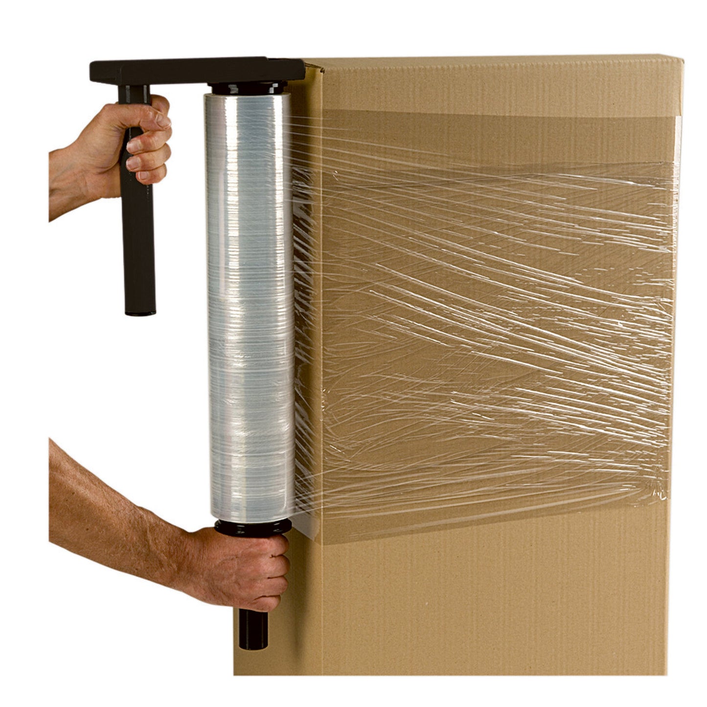 Handabroller Metall gelb/schwarz