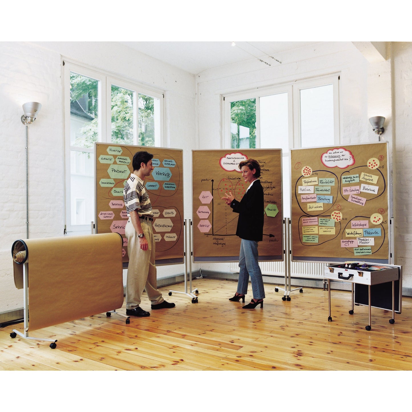 Legamaster Moderationspapier 116 x 140 cm (B x H) 80g/m² braun 100 Bl./Pack.