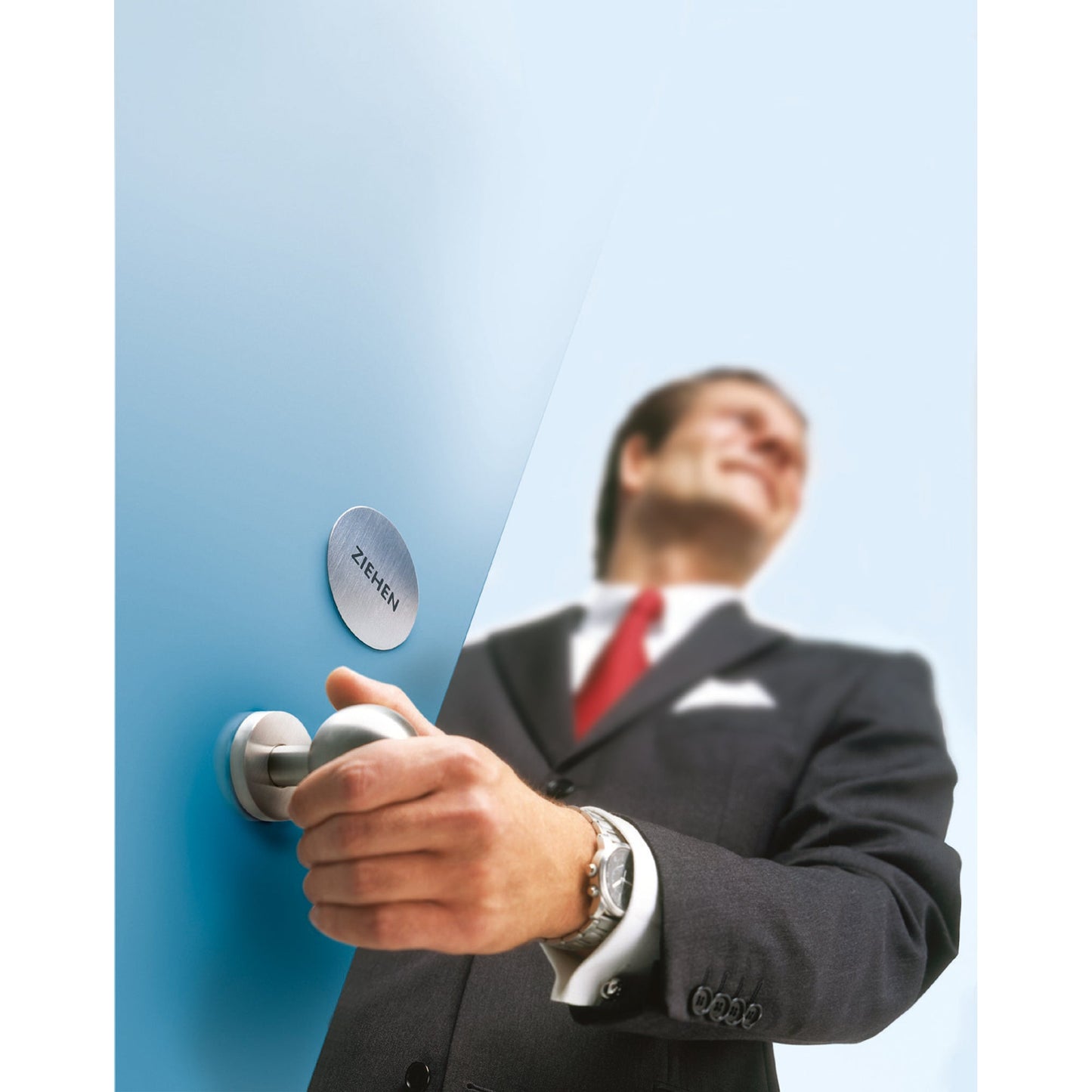 DURABLE Piktogramm Türschild PICTO 65mm Edelstahl, gebürstet silber metallic Ziehen