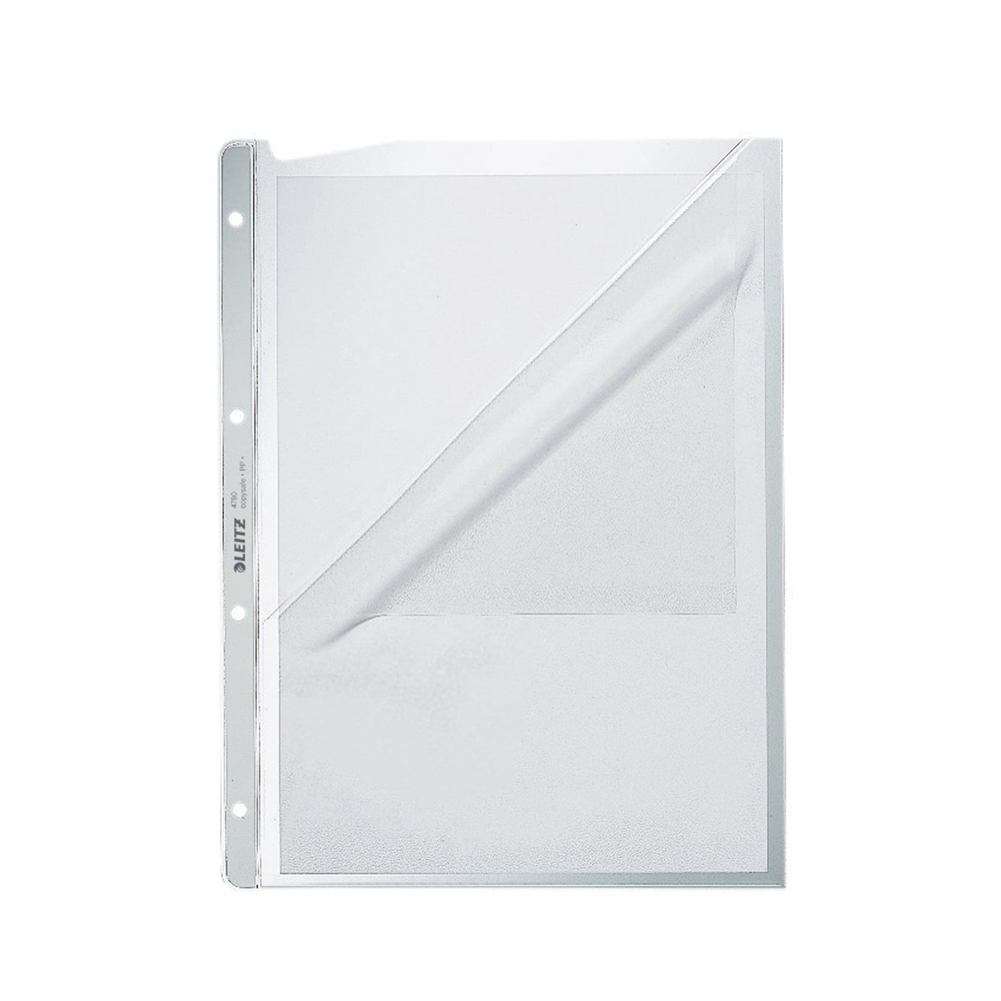 Leitz Prospekthülle DIN A4 130µm oben, links offen Polypropylen, 30 % recycelt farblos 100 St./Pack.