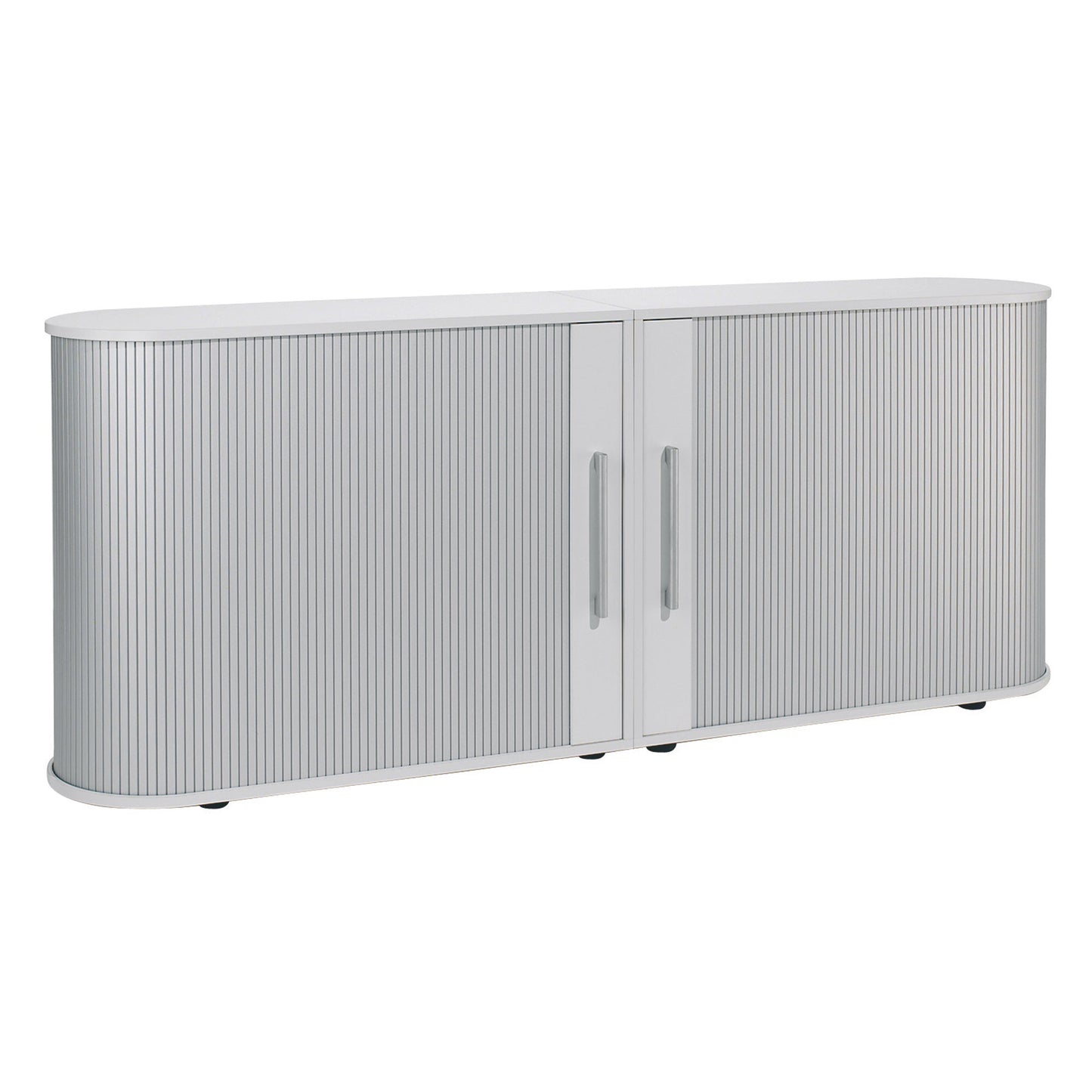 Geramöbel Rollladenschrank Flex 2.000 x 830 x 400 mm (B x H x T) 2 Fachböden silber lichtgrau