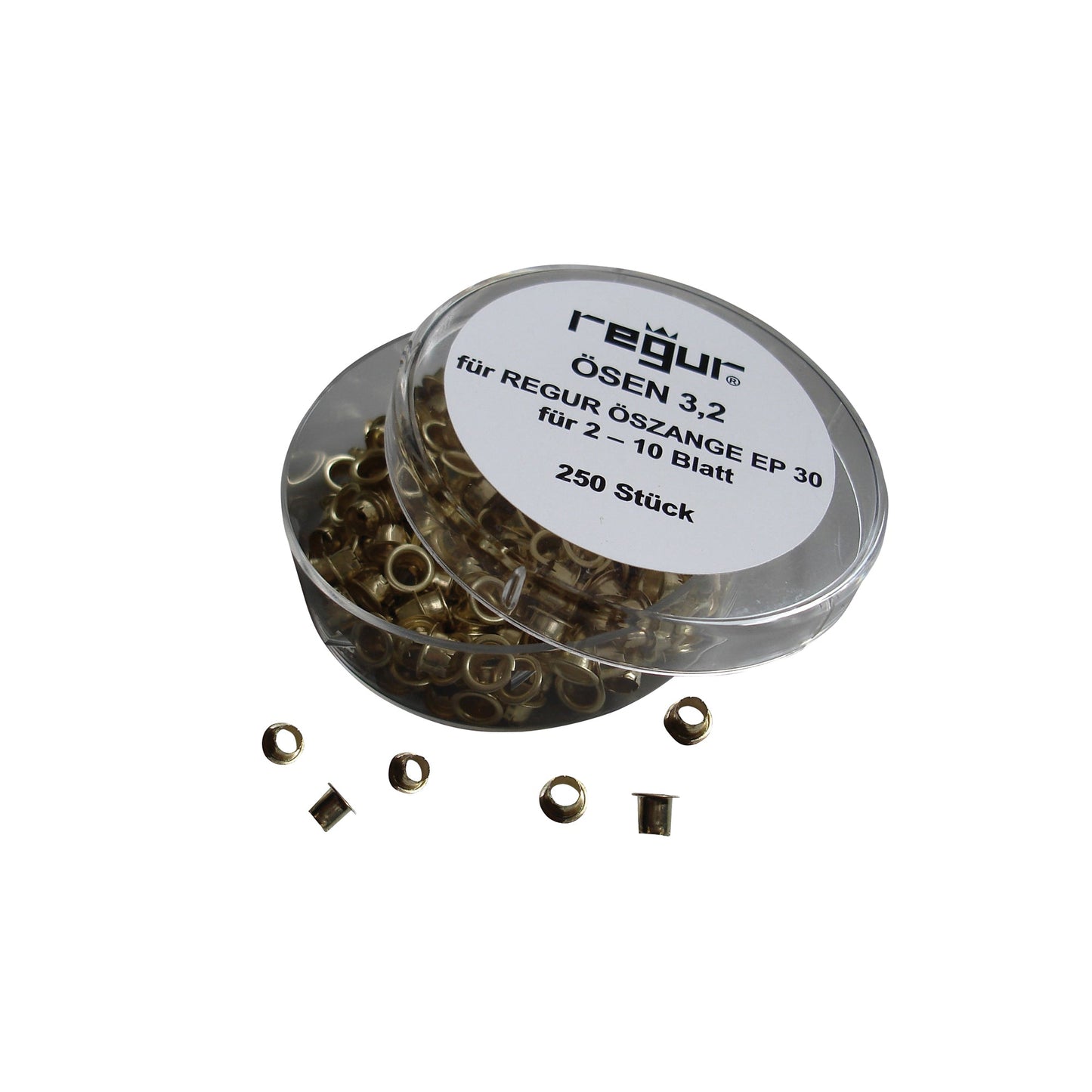 REGUR® Ösen 4mm Messing 250 St./Pack.