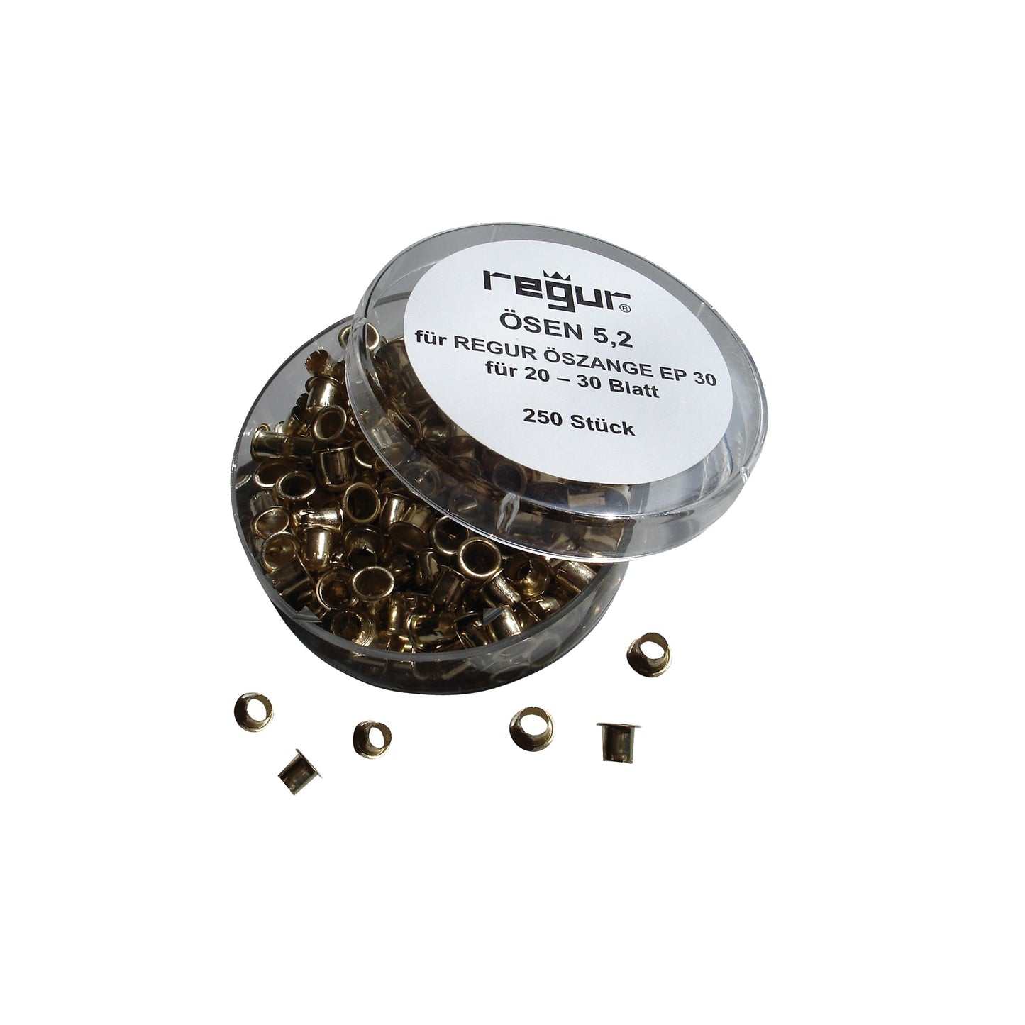 REGUR® Ösen 4mm Messing 250 St./Pack.