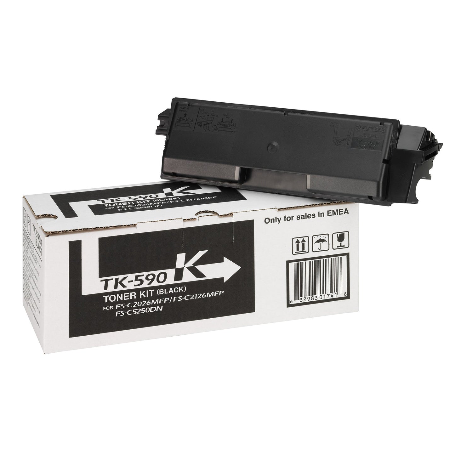 KYOCERA Toner Originalzubehör TK-590K ca. 7.000 Seiten schwarz