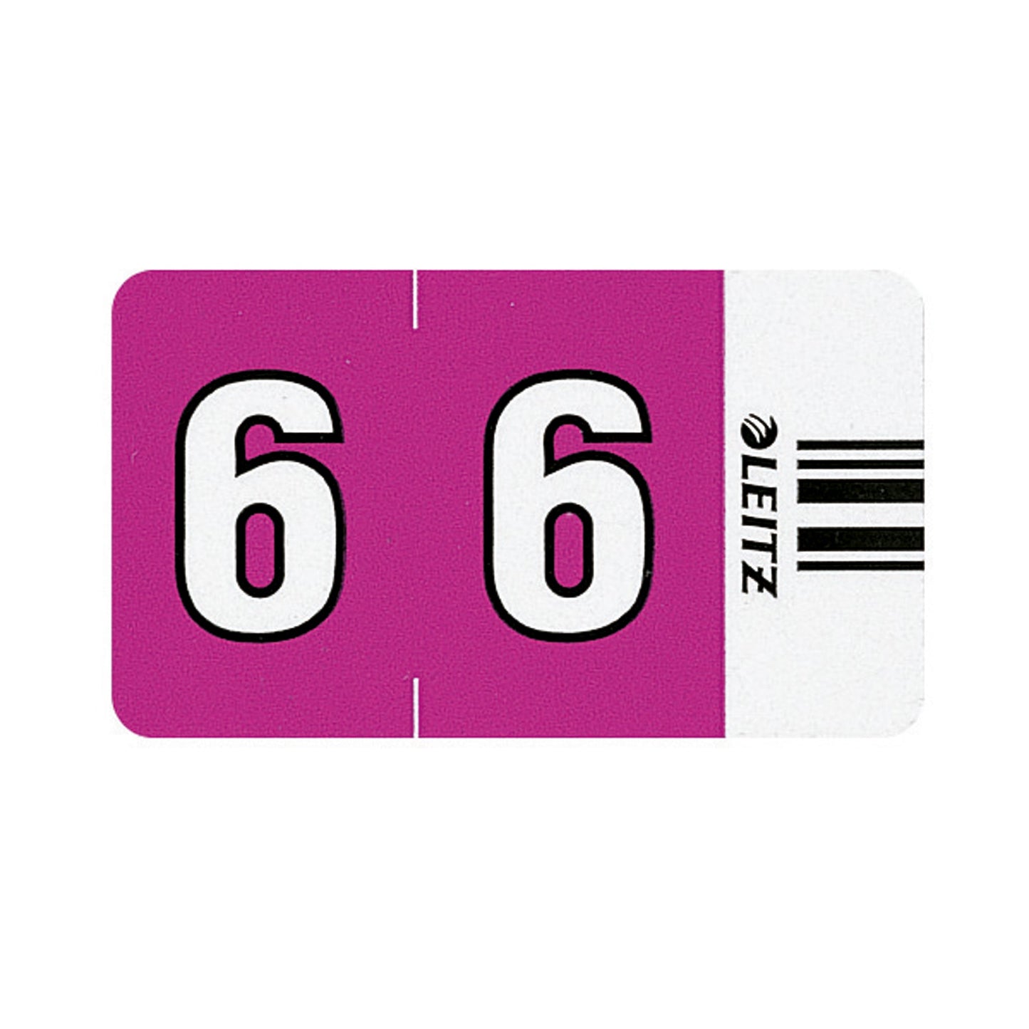 Leitz Ziffernsignal Orgacolor® Leitz Orgacolor® Registratursystem selbstklebend Papier violett 6