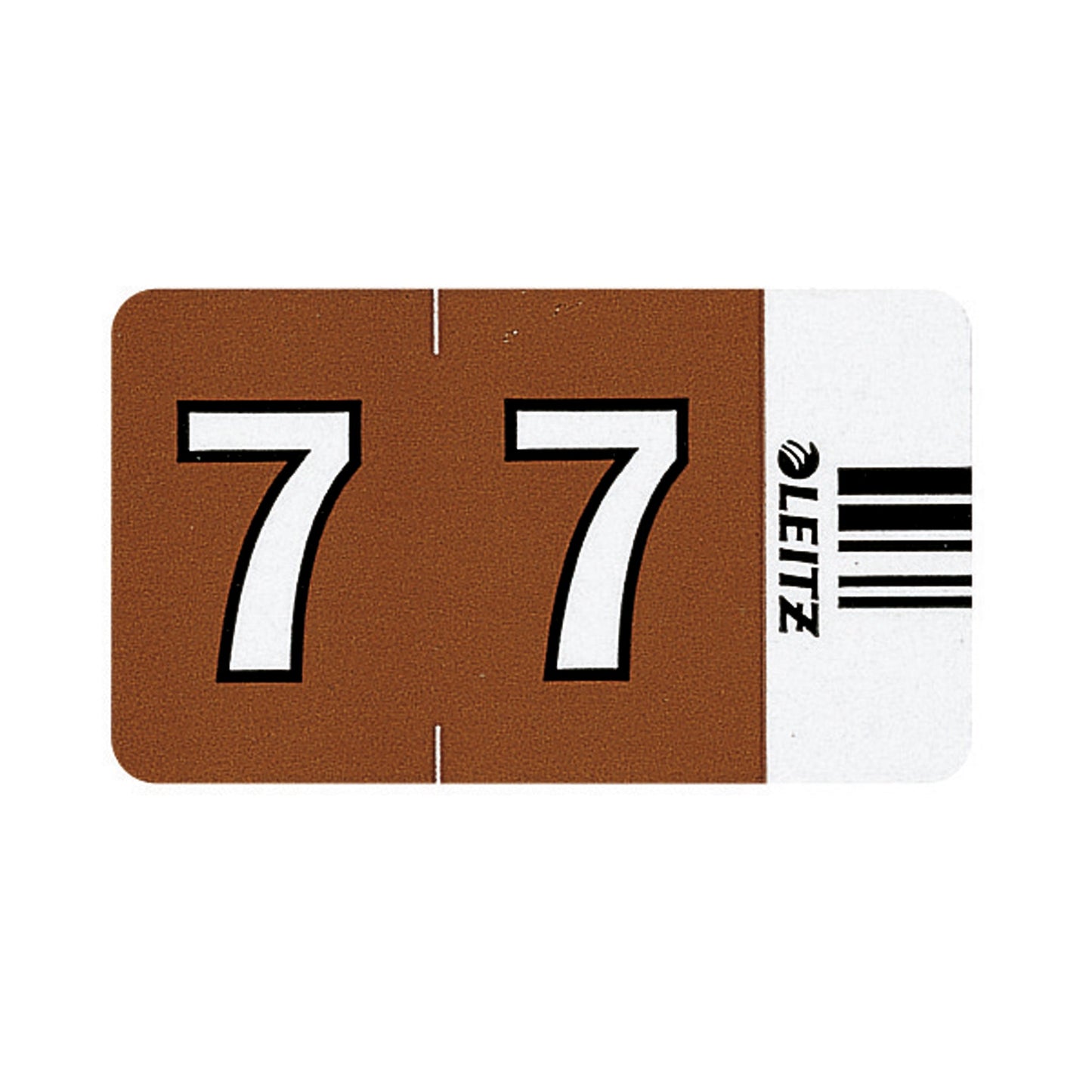 Leitz Ziffernsignal Orgacolor® Leitz Orgacolor® Registratursystem selbstklebend Papier braun 7