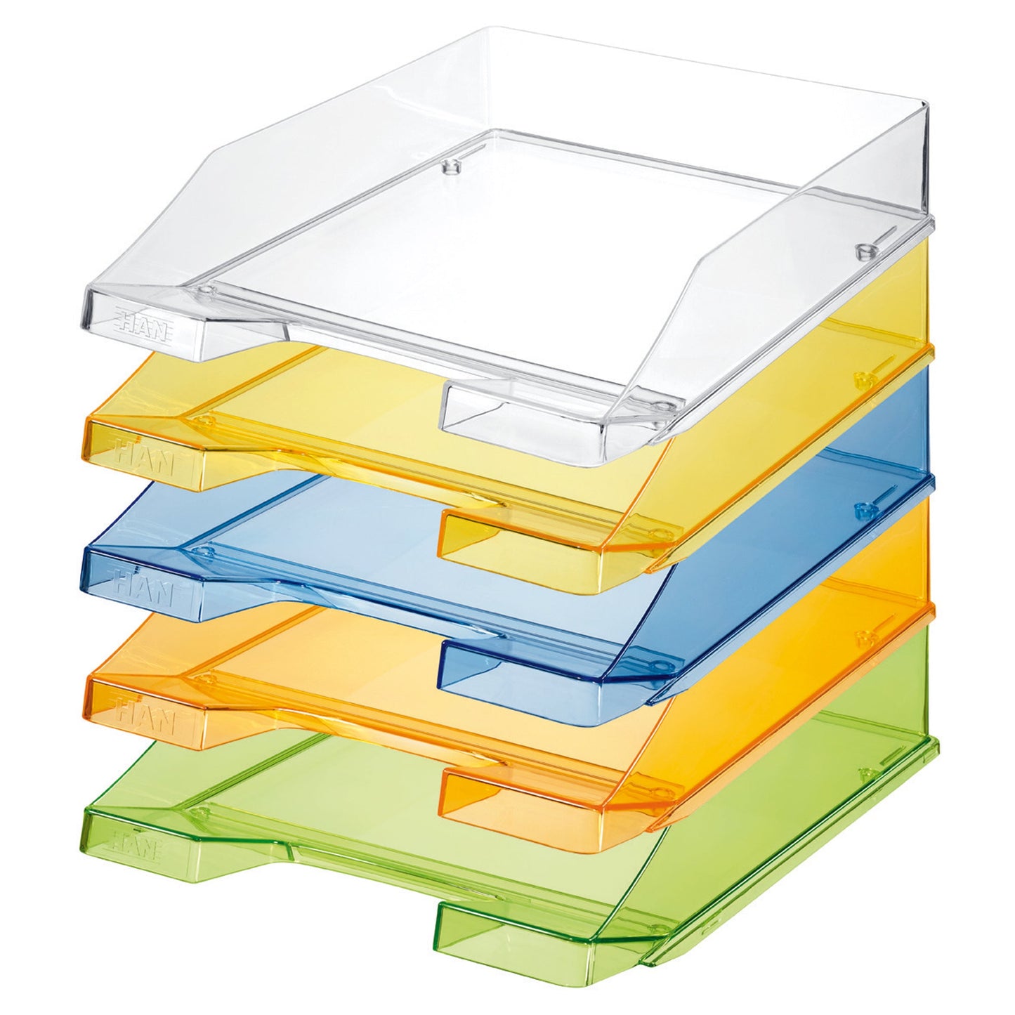 HAN Briefablage KLASSIK DIN A4, DIN C4 Polystyrol Farbe: blau transparent