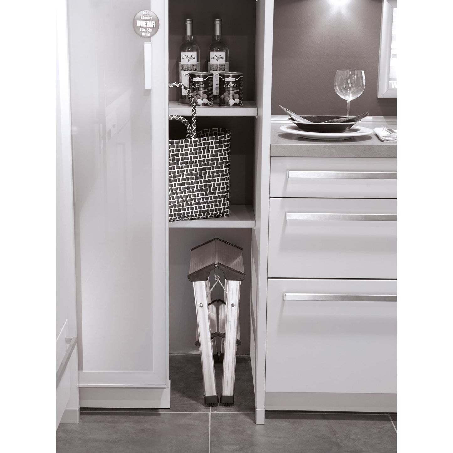 Hailo Klapptritt D60 StandardLine 2,4m alu 2 x 2 Stufen