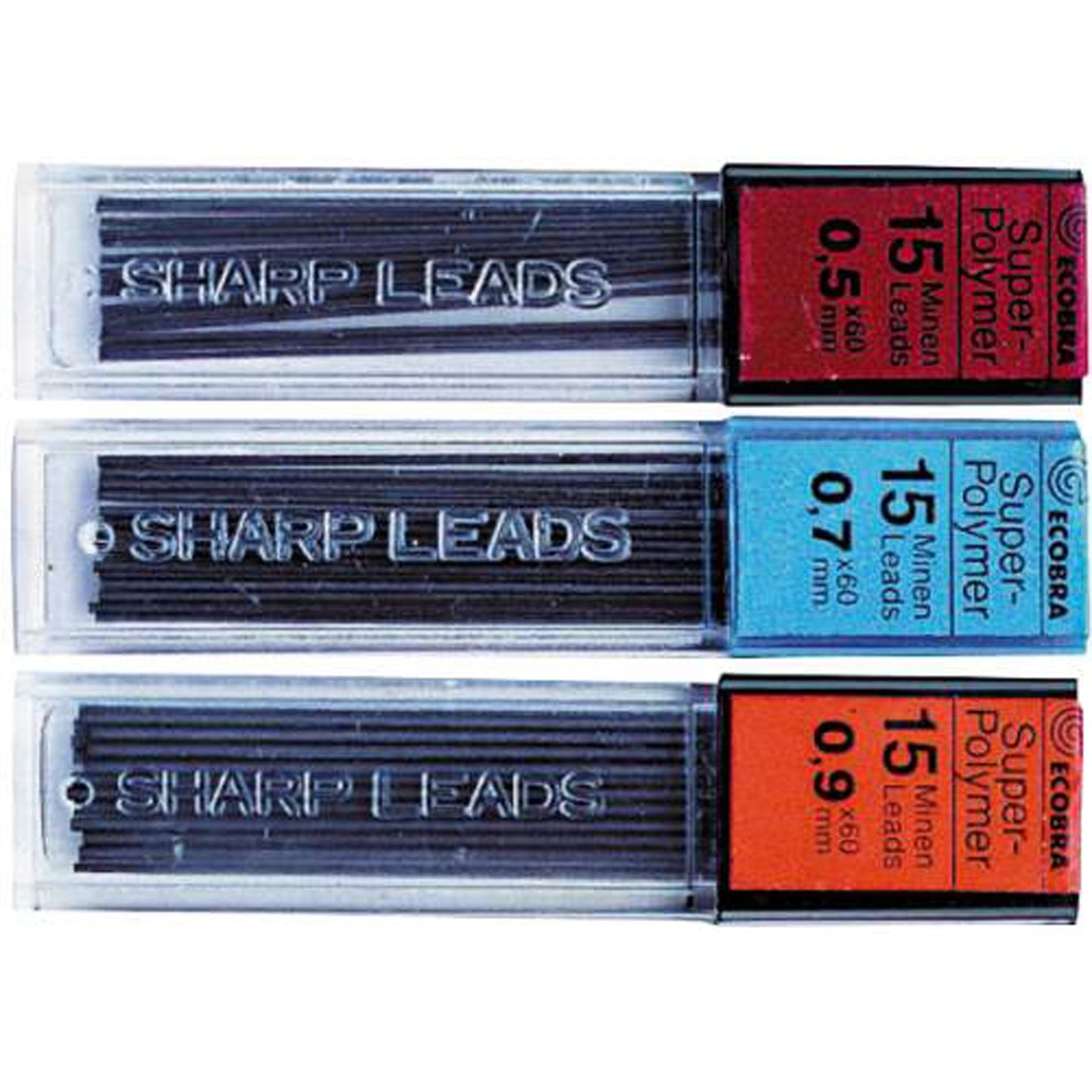 Ecobra Feinmine 0,5mm B schwarz 15 St./Pack.