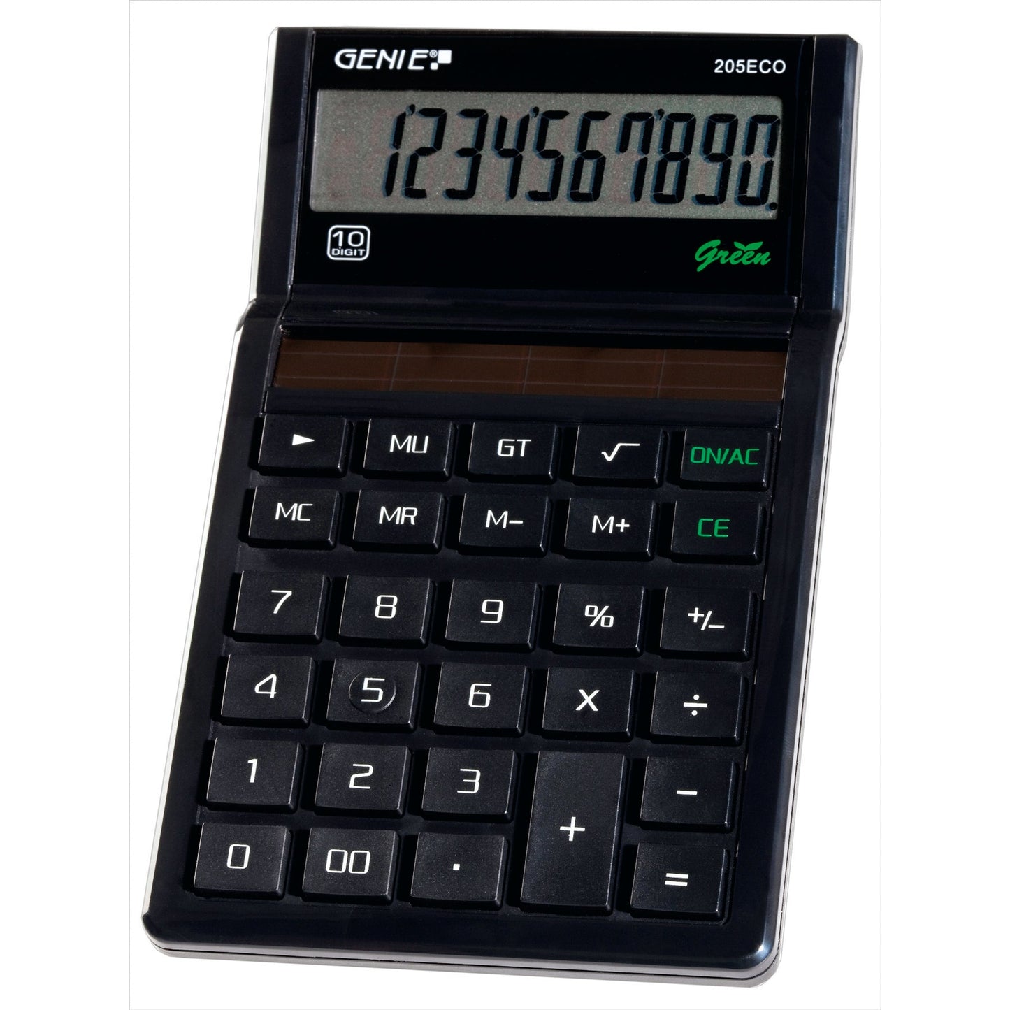 GENIE® Tischrechner 205 ECO 93 x 22 x 150 mm (B x H x T) Solar-Energie schwarz