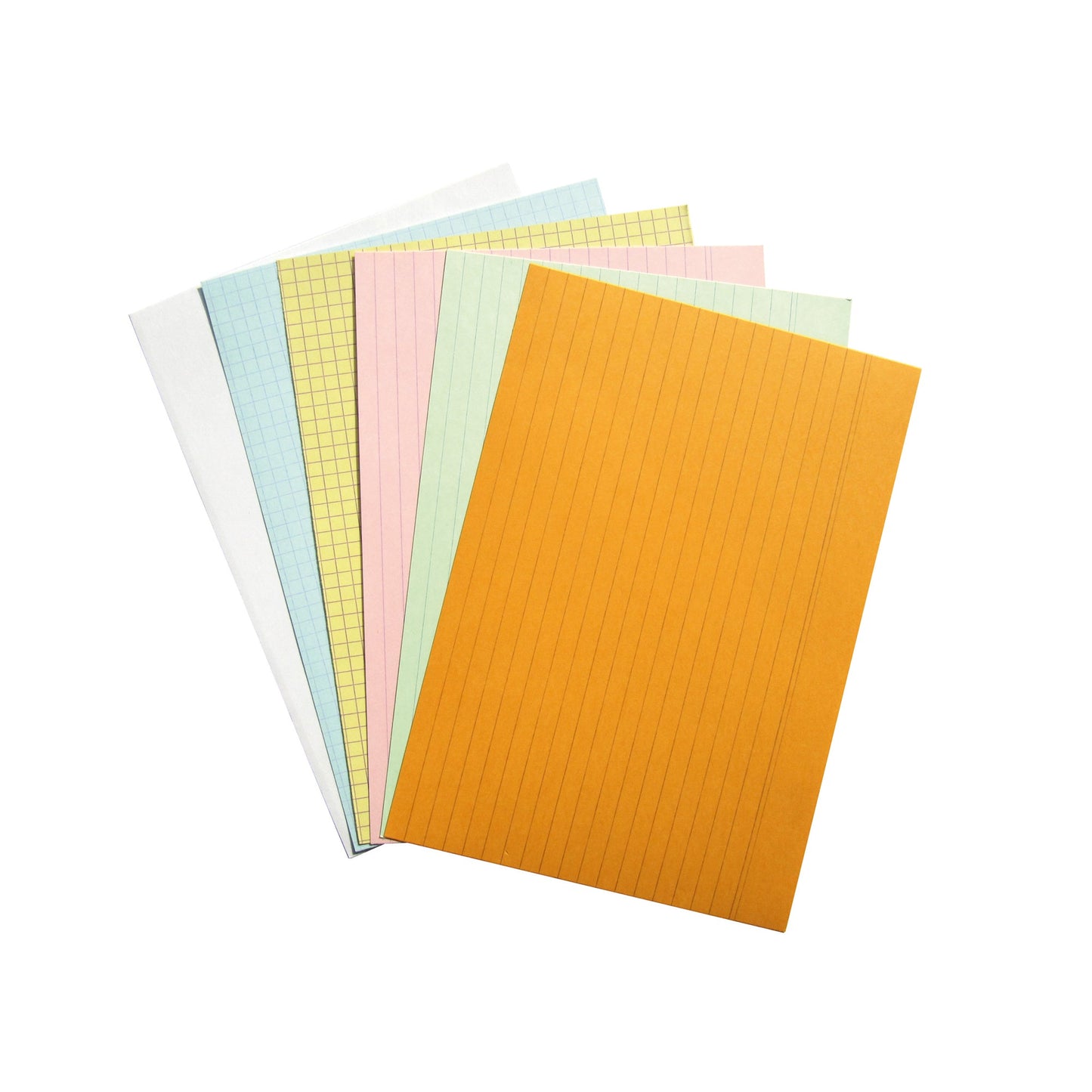 Exacompta Karteikarte DIN A6 liniert je 20 x blau, gelb, grün, rosa, weiß 100 St./Pack.