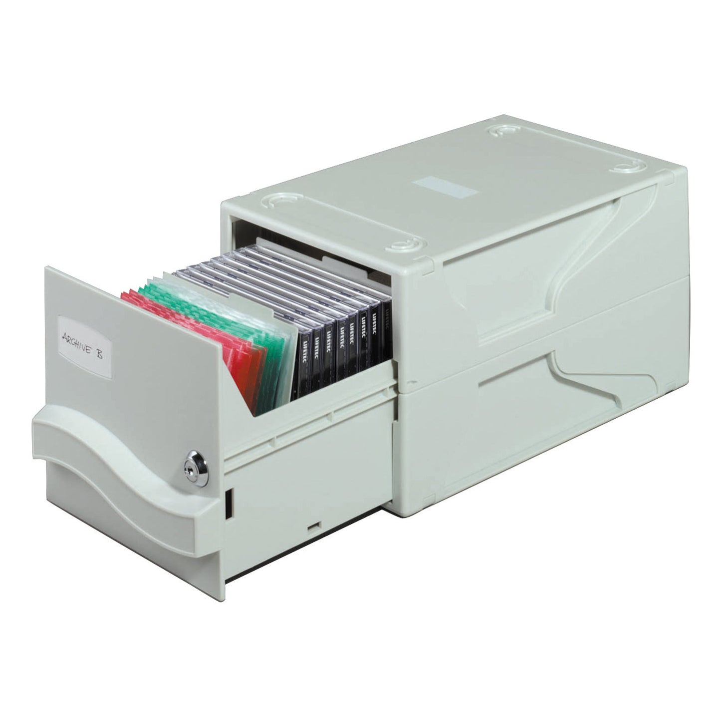 DURABLE CD/DVD Box MULTIMEDIA BOX I 19,5 x 16,5 x 32,5 cm (B x H x T) Kunststoff grau