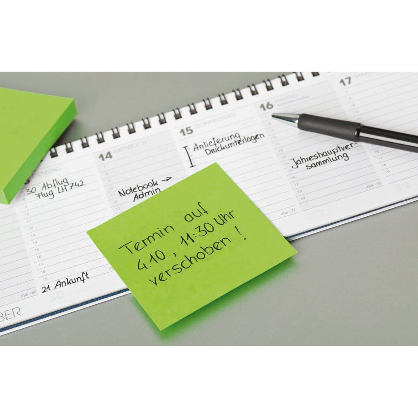 Post-it® Haftnotiz Notes neon 38 x 51 mm (B x H) neongrün, guavapink, neongelb 100 Bl./Block 3 Block/Pack.