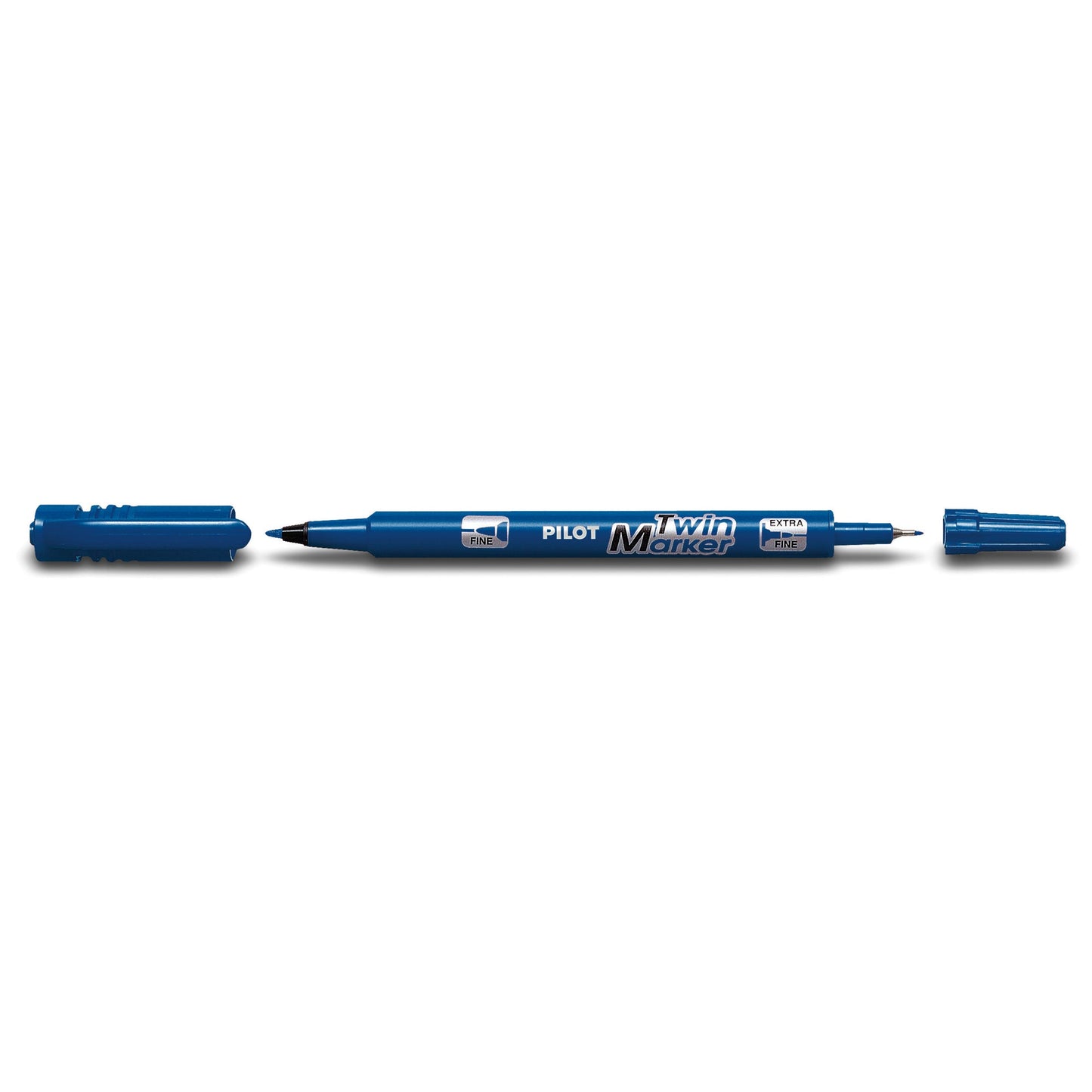 PILOT Permanentmarker Twin Marker BeGreen 0,4 und 0,8mm blau