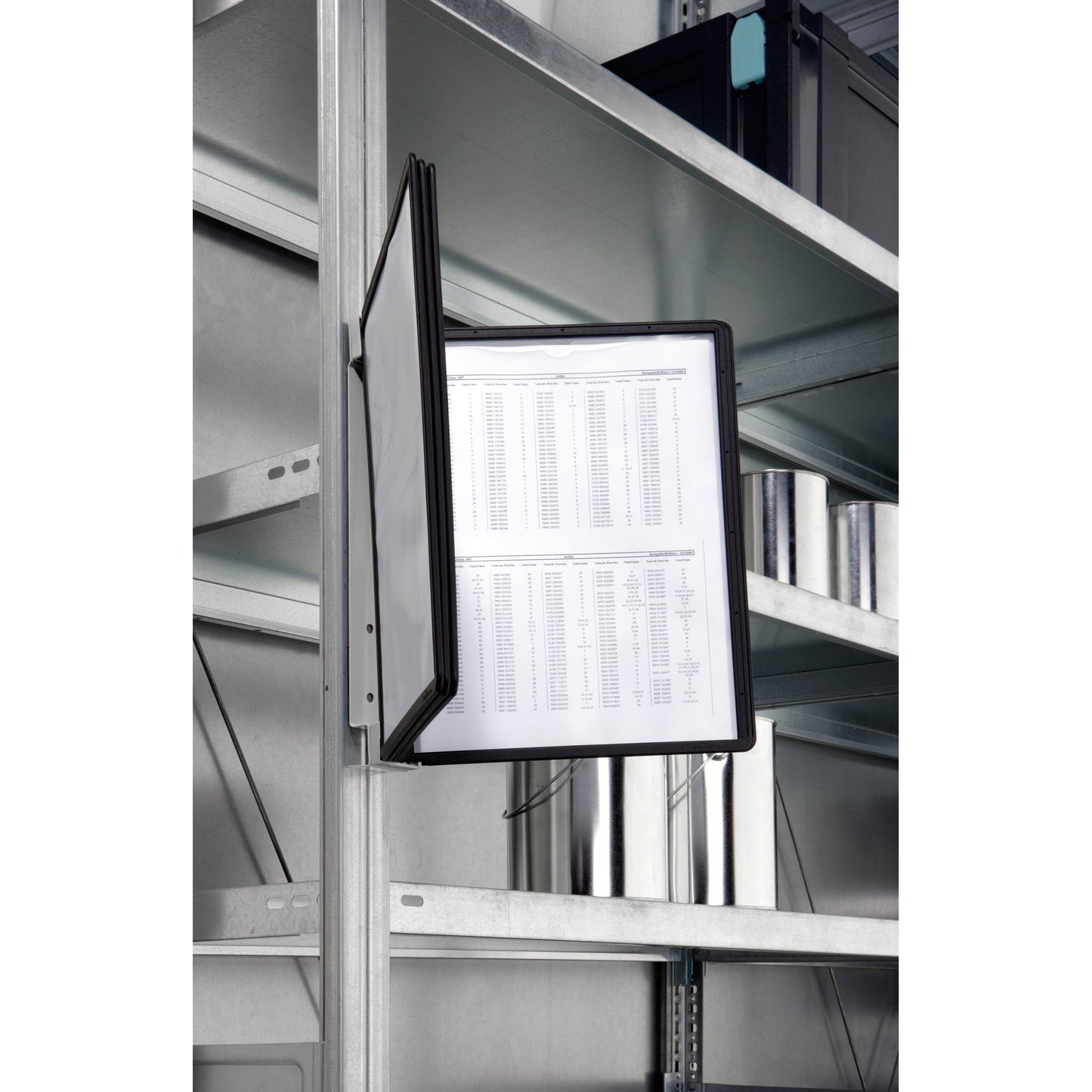 DURABLE Sichttafelwandhalter VARIO® MAGNET WALL 5 DIN A4 Stahl/Polyamid/Polypropylen/Polyethylen schwarz 5 Sichttafeln