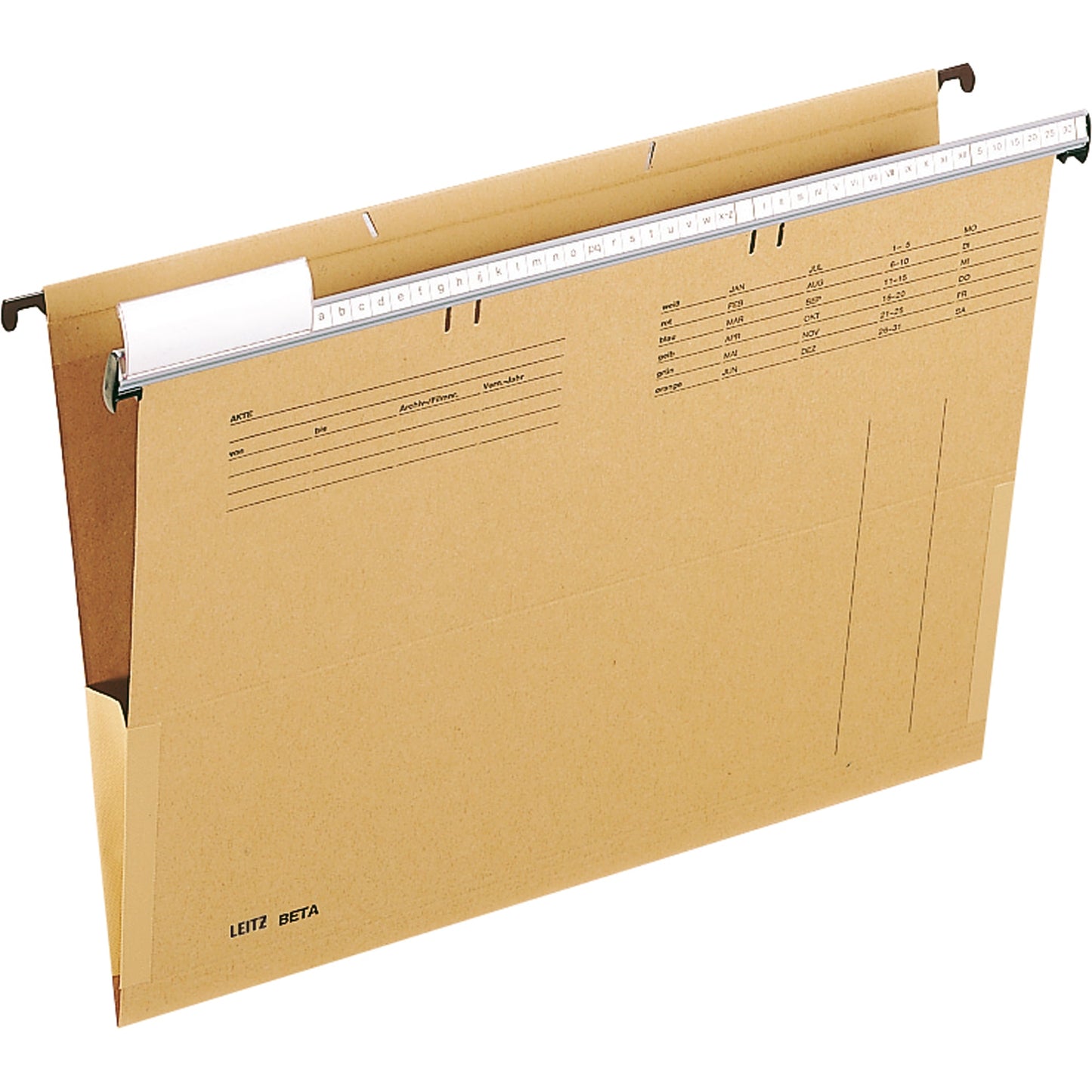 Leitz Hängetasche BETA® DIN A4 250g/m² Natronkarton, 100 % recycelt naturbraun