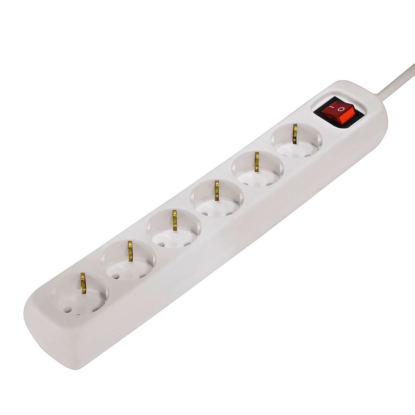 Hama Steckdosenleiste 6 Steckdosen weiß