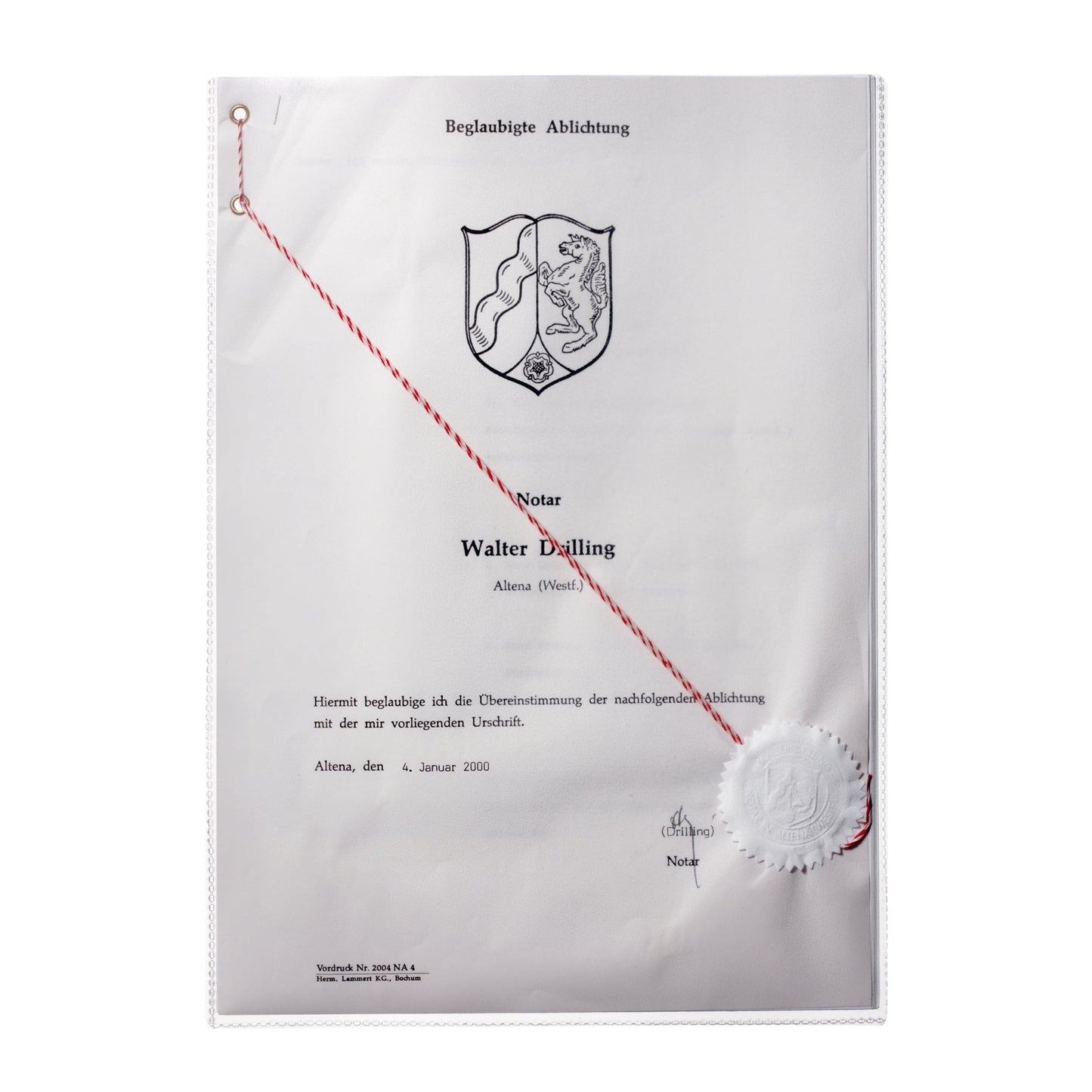 DURABLE Ausweishülle DIN A4 Polypropylen transparent