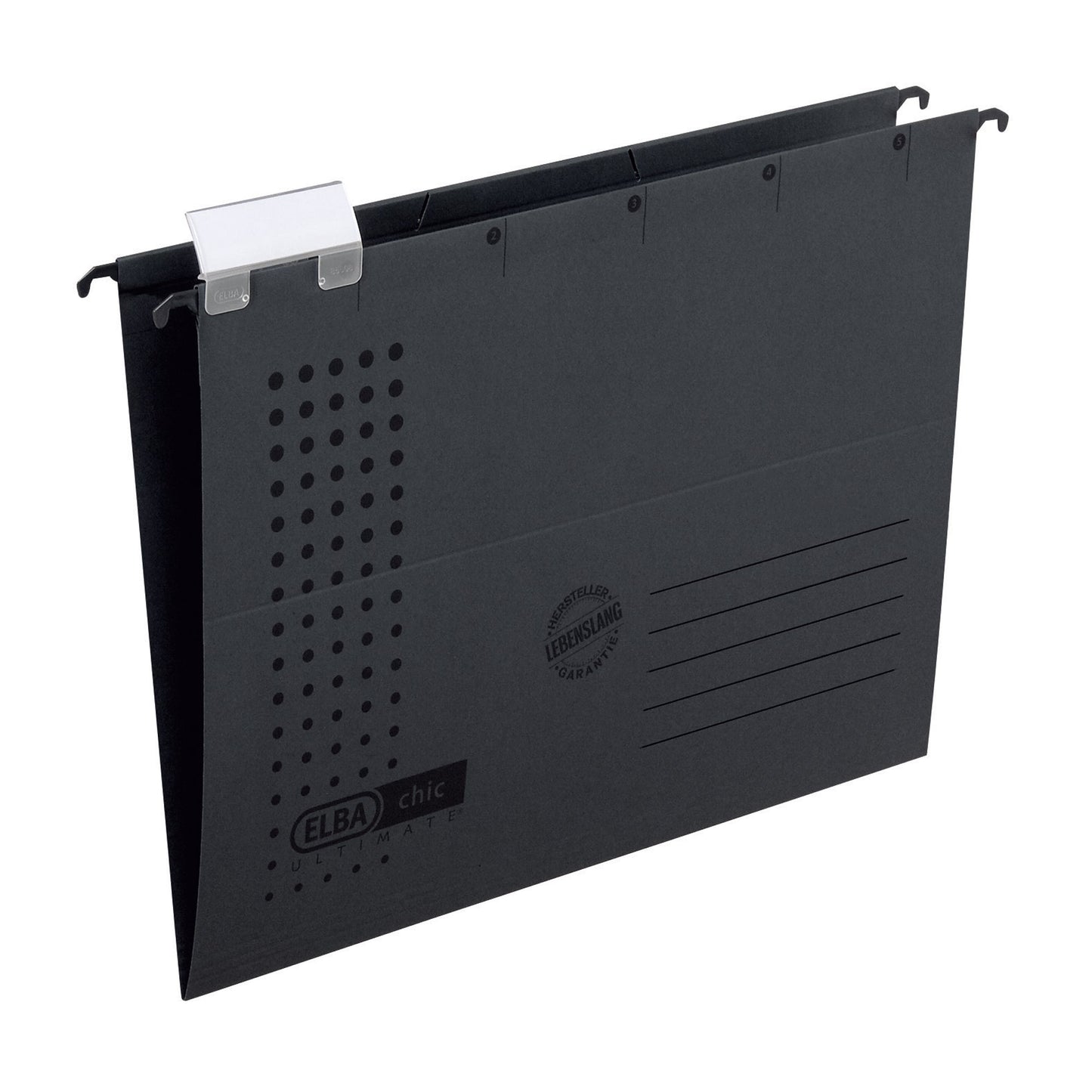 ELBA Hängemappe chic® ULTIMATE® DIN A4 240g/m² Karton anthrazit 5 St./Pack.