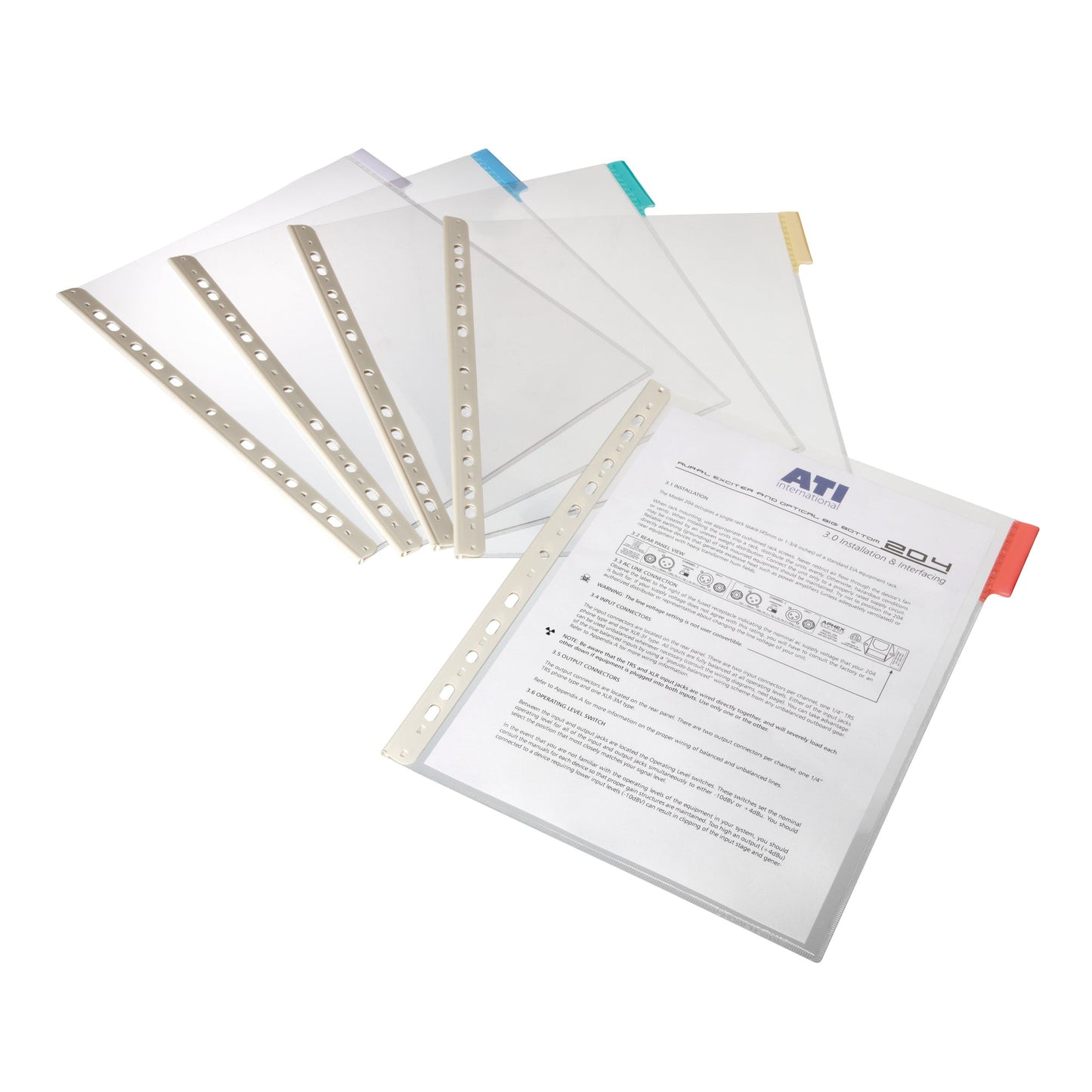 DURABLE Sichttafel FUNCTION DIN A4 Hart PVC Farbe des Reiters: blau 5 St./Pack.