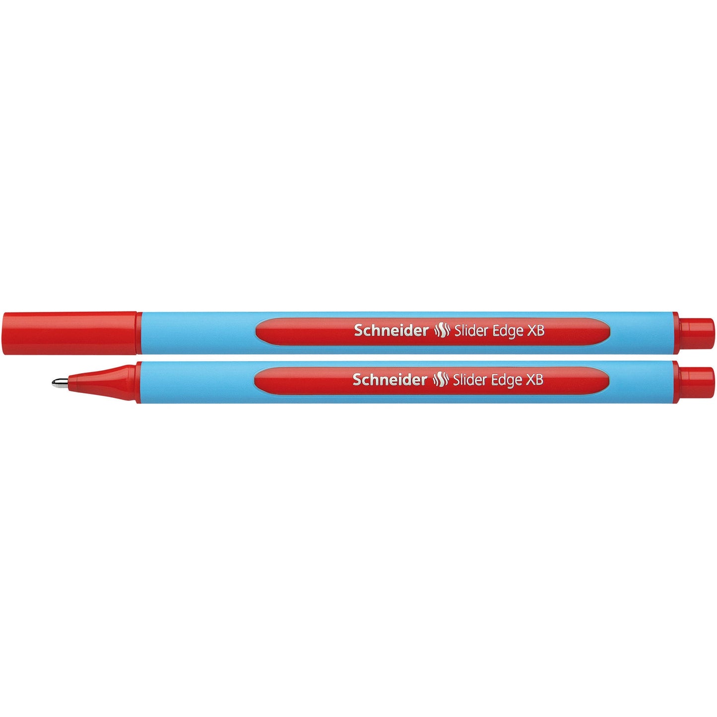 Schneider Kugelschreiber Slider Edge 0,7mm rot Mine nicht auswechselbar nicht dokumentenecht Schaftfarbe: cyan/rot