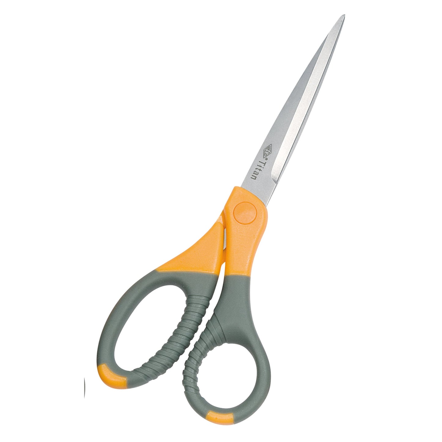 WEDO® Universalschere Titan Plus 215mm Links- und Rechtshänder Edelstahl, titanbeschichtet grau/gelb