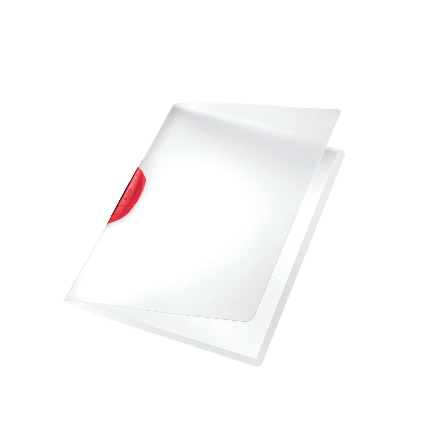 Leitz Klemmmappe ColorClip DIN A4 Polypropylen Farbe der Rückseite: transluzent Farbe der Klemme: rot