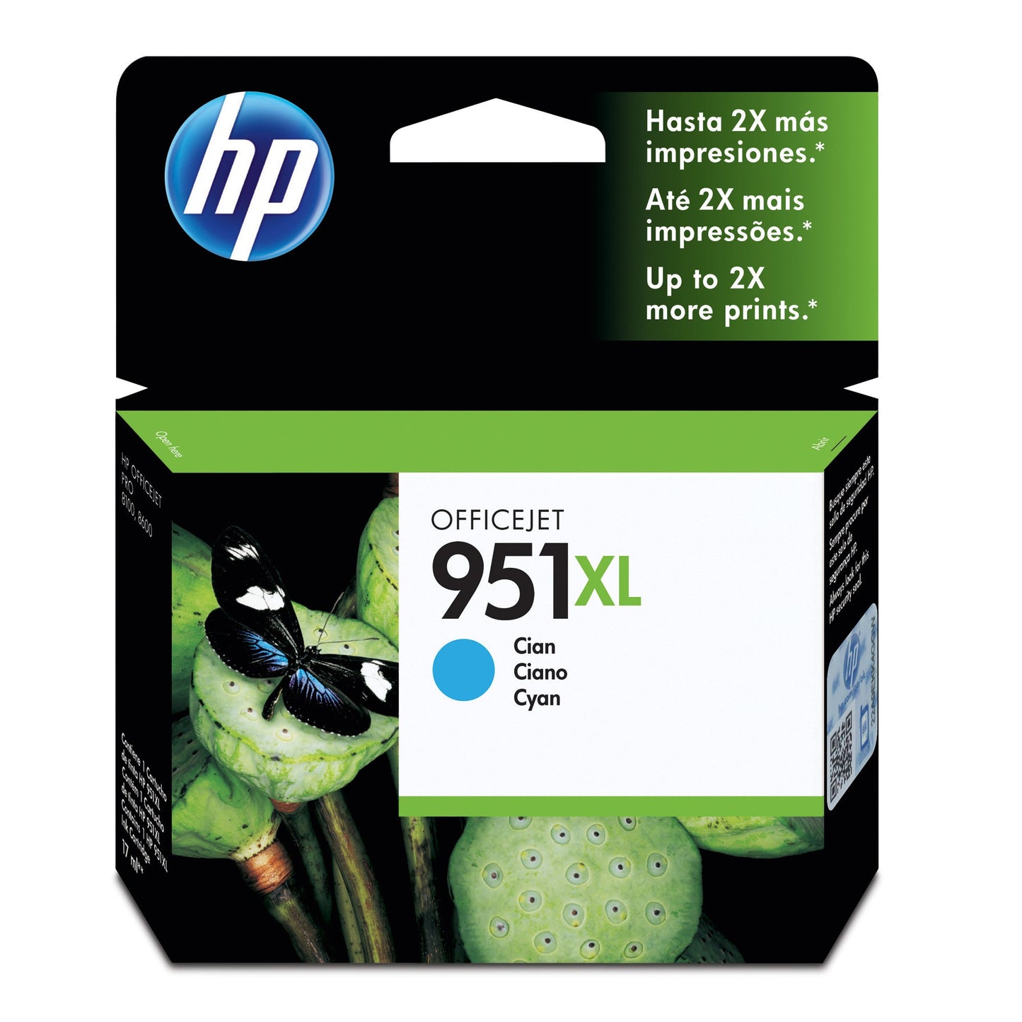 HP Tintenpatrone Originalzubehör 951XL ca. 1.500 Seiten cyan 17ml