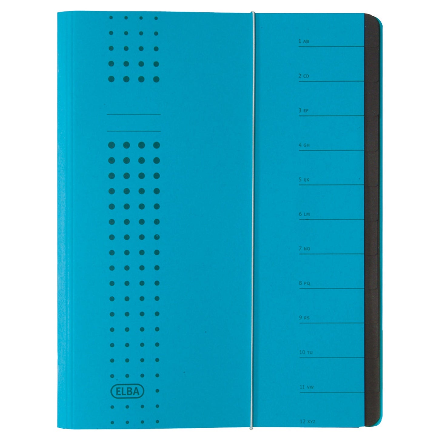 ELBA Ordnungsmappe chic DIN A4 320g/m² Intensivkarton, recycelt Farbe: blau 12 Fächer