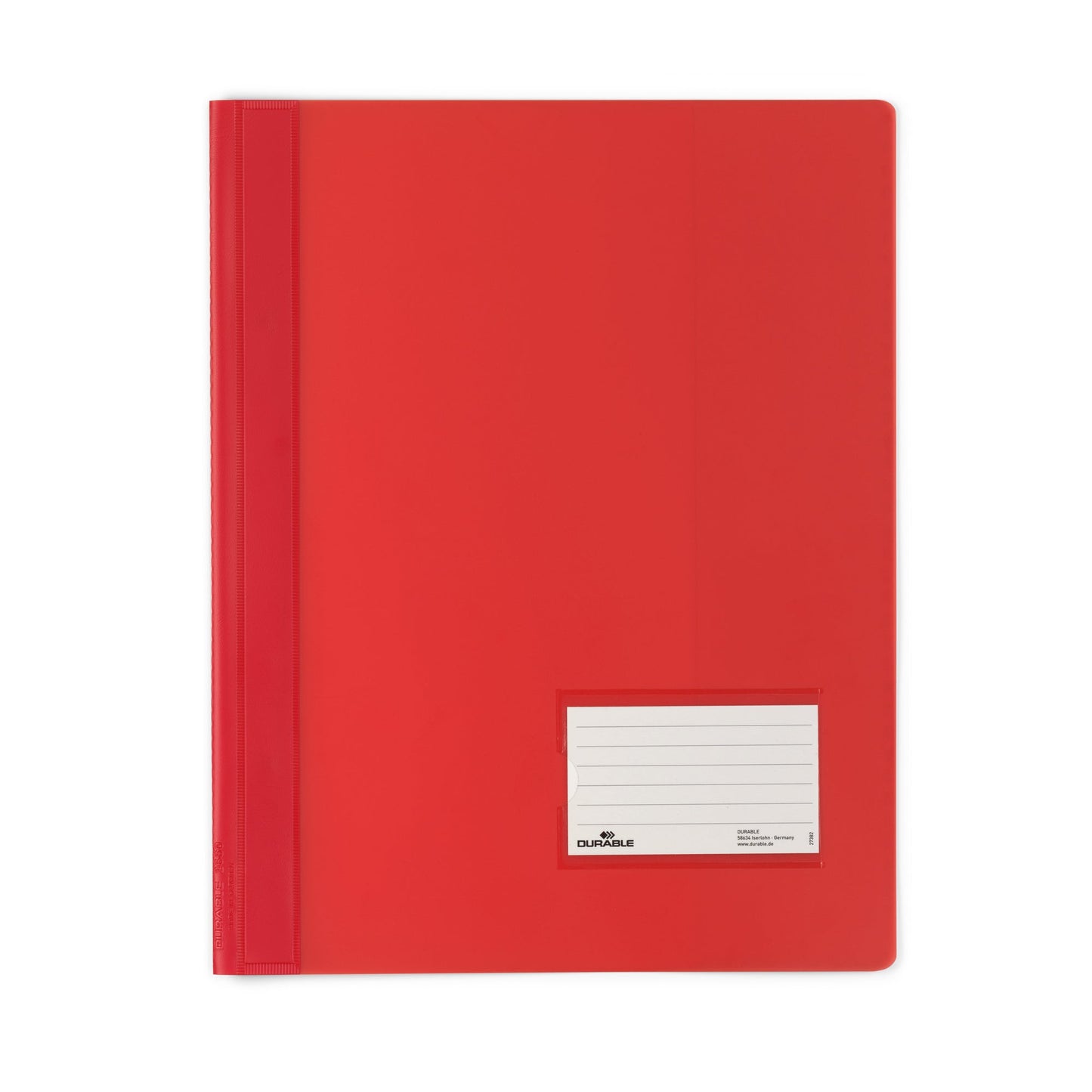 DURABLE Schnellhefter DURALUX® TRANSLUZENT DIN A4, Überbreite PVC rot