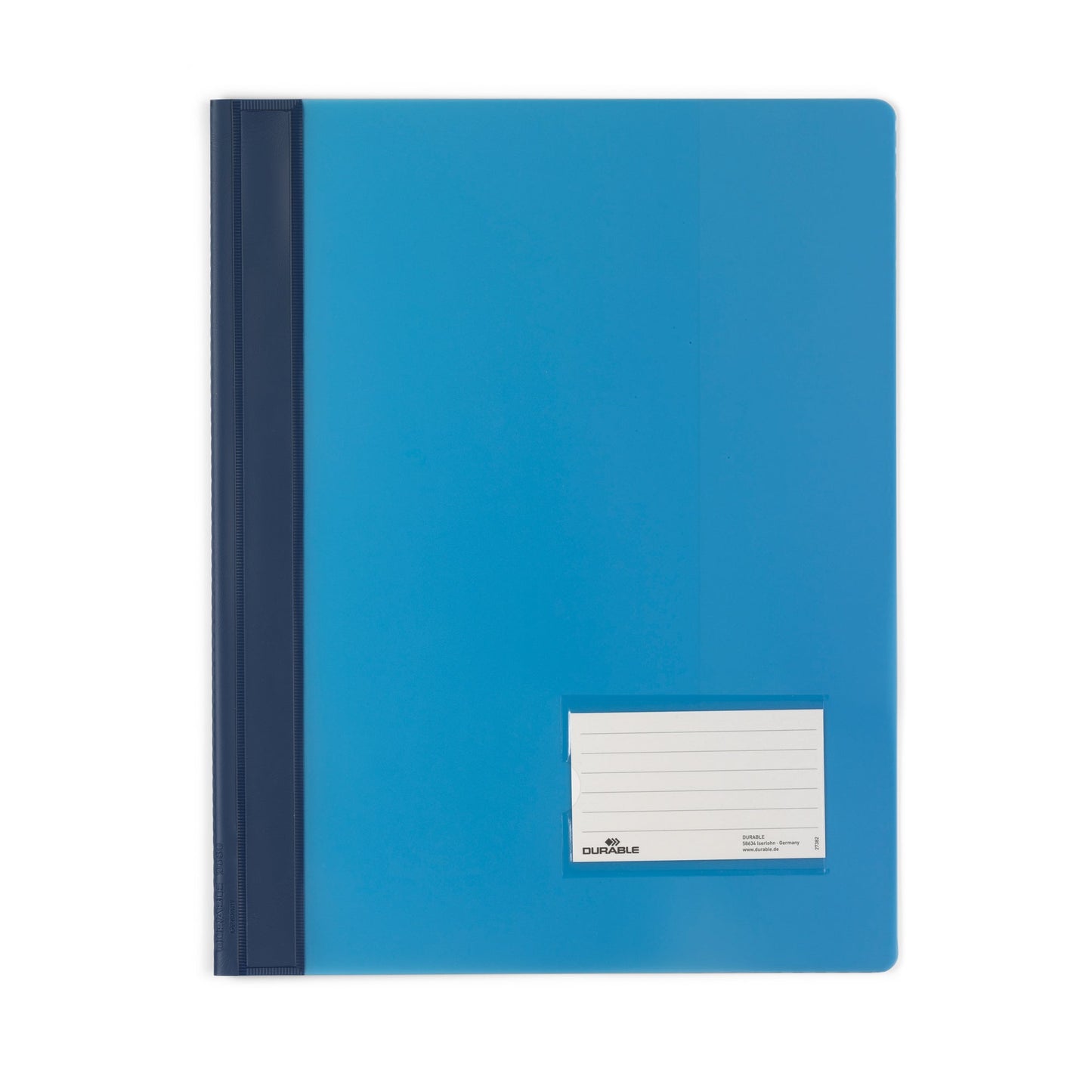 DURABLE Schnellhefter DURALUX® TRANSLUZENT DIN A4, Überbreite PVC blau