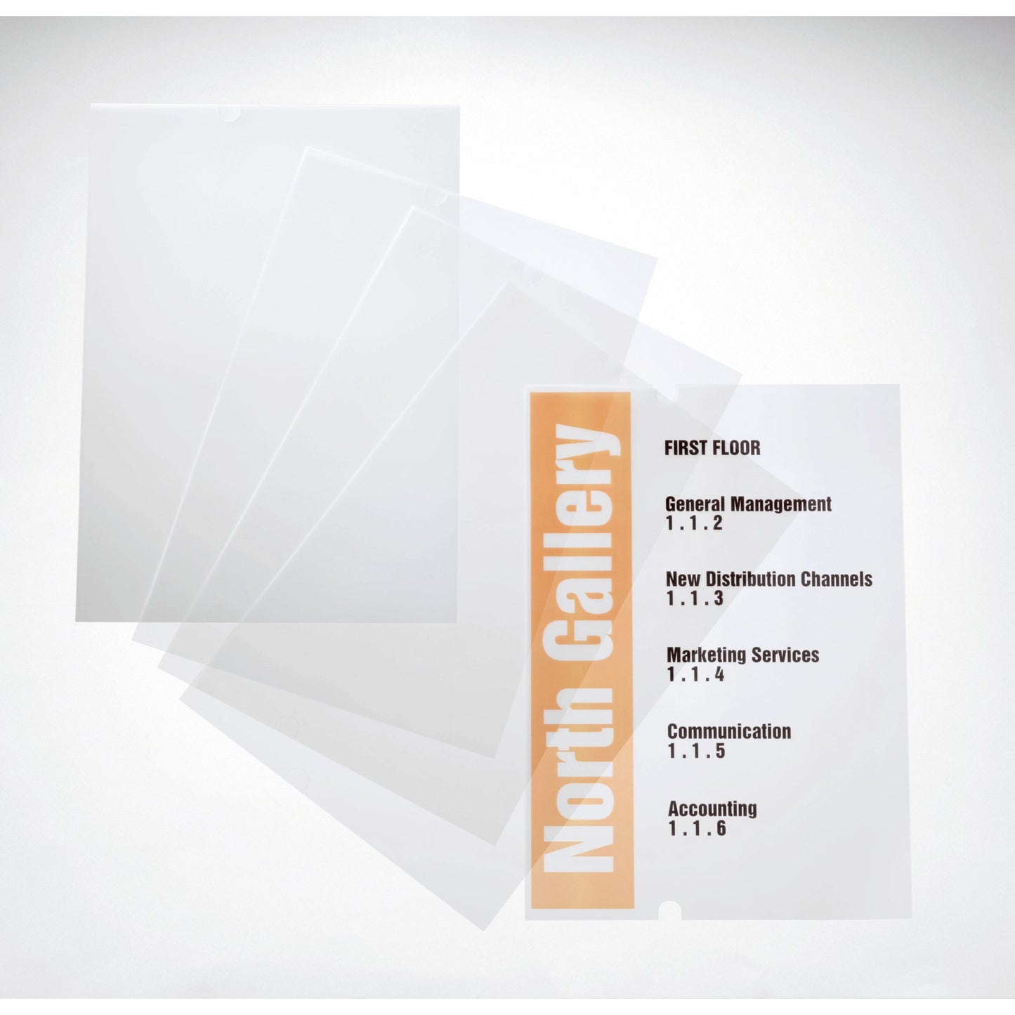 DURABLE Ersatzfolie CRYSTAL SIGN® 210 x 297 mm (B x H) Polypropylencarbonat transparent