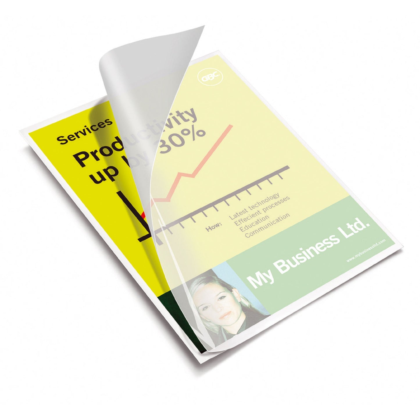 GBC® Laminierfolie HighSpeedTPouch 216 x 303 mm (B x H) DIN A4 125µm glänzend 100 St./Pack.