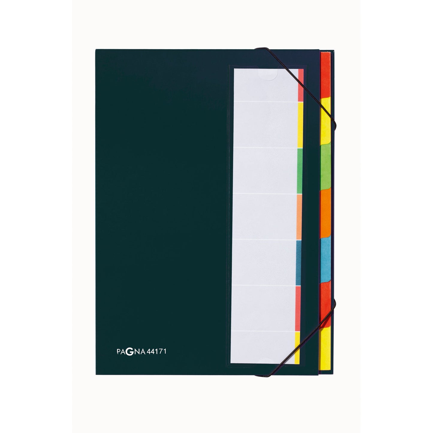PAGNA Ordnungsmappe Deskorganizer Premium DIN A4 225g/m² Karton, Polypropylenfolie kaschiert Farbe: schwarz Farbe des Fächerblocks: mehrfarbig 7 Fächer