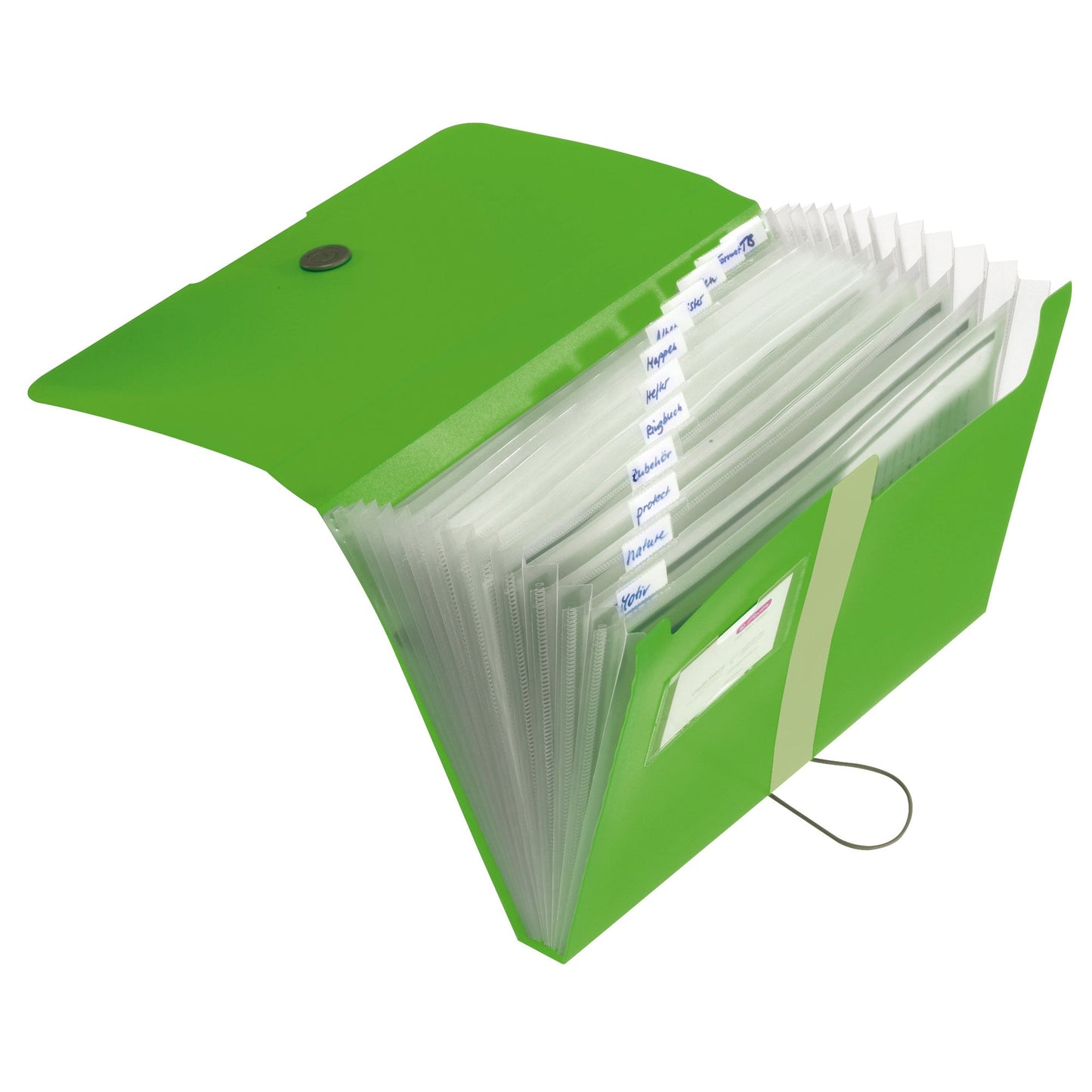 Herlitz Fächermappe easy orga to go DIN A4 Polypropylen apfel 12 Fächer