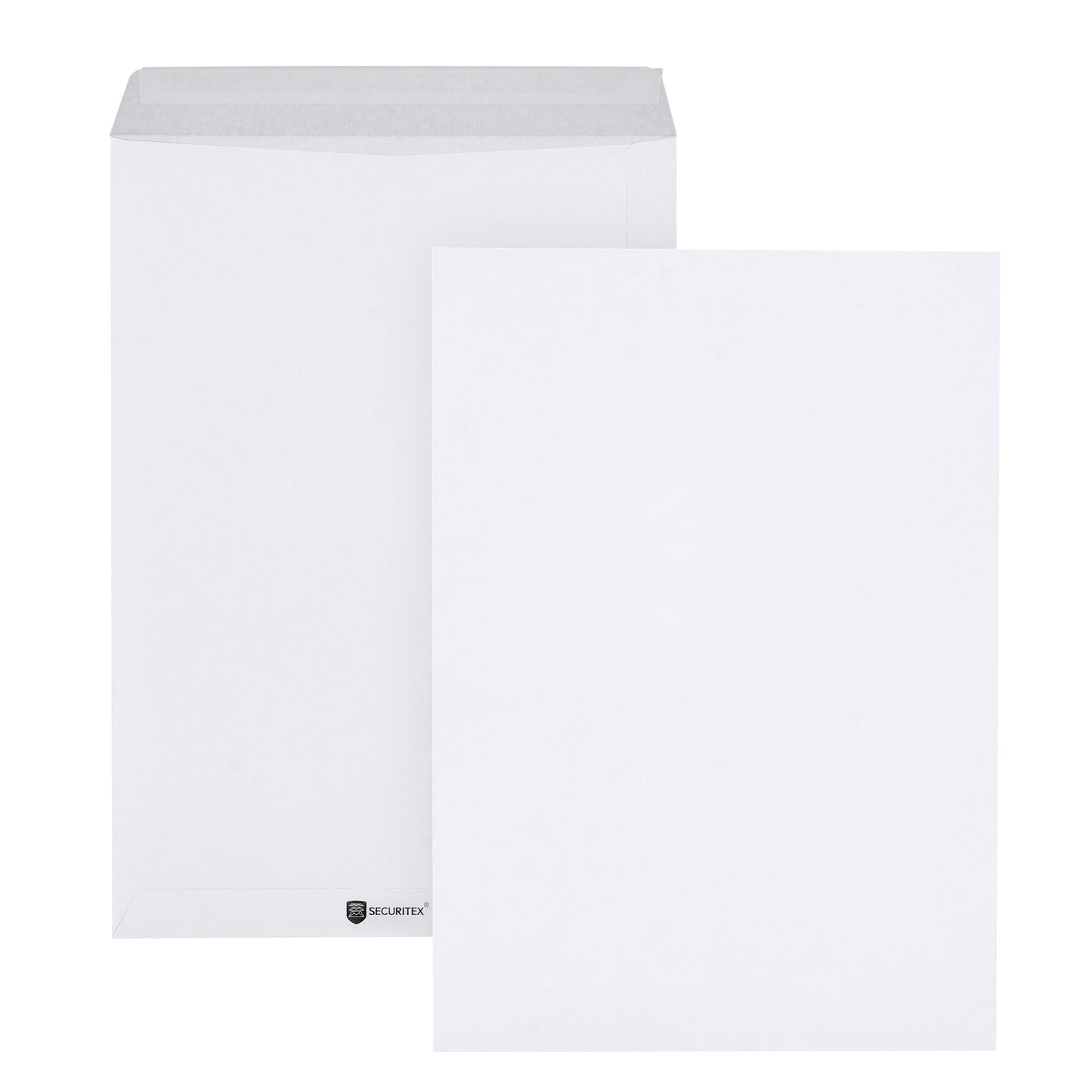 SECURITEX® Versandtasche Expander DIN B4 250 x 353 mm (B x H) mit Haftklebung ohne Fenster 130g/m² weiß 100 St./Pack.