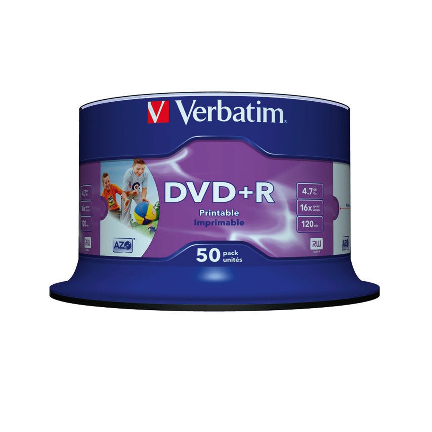 Verbatim DVD+R 120min 4,7Gbyte 16x 50 St./Pack.